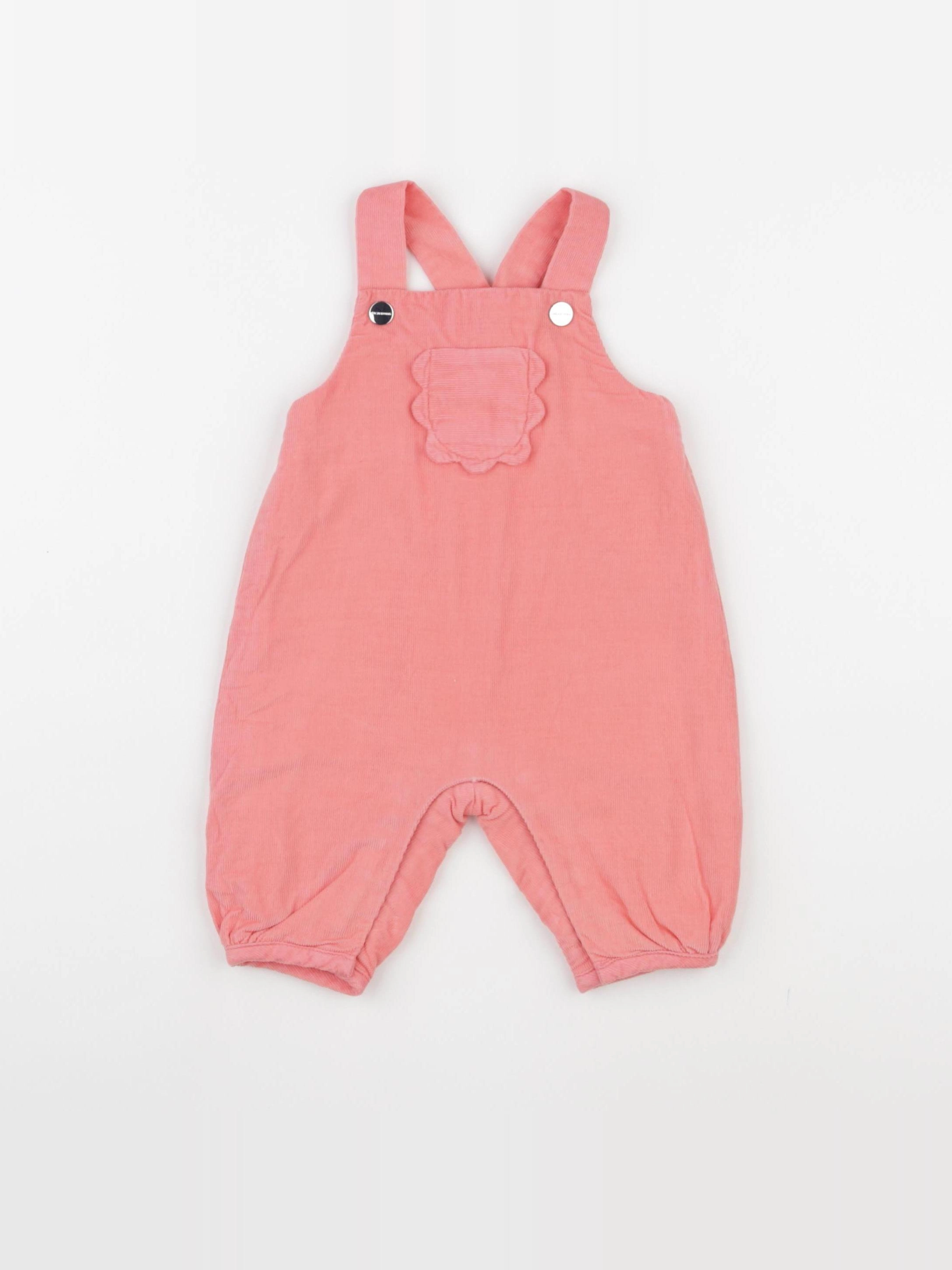 Jacadi - salopette rose - 3 mois