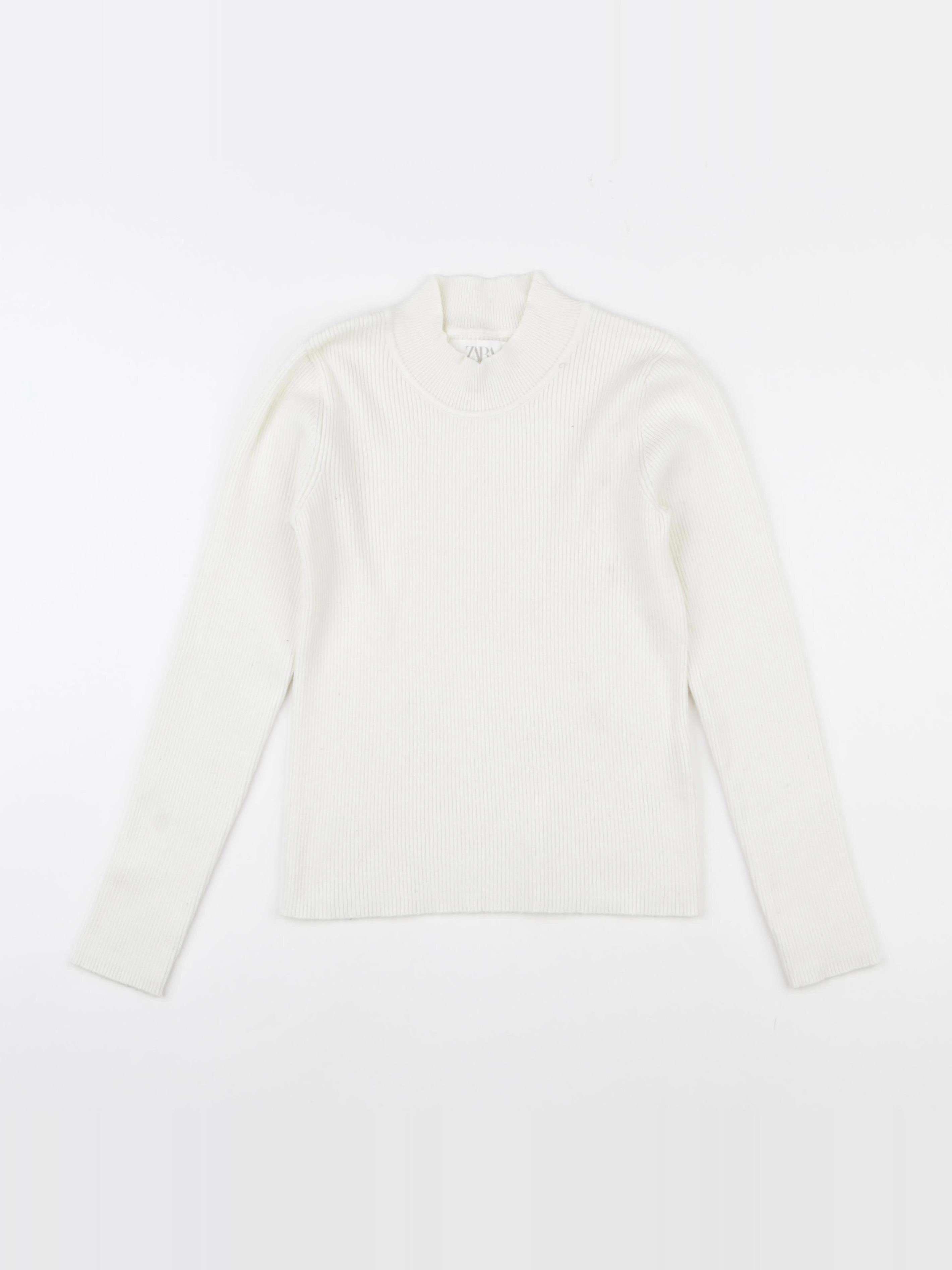 Zara - pull blanc - 9/10 ans