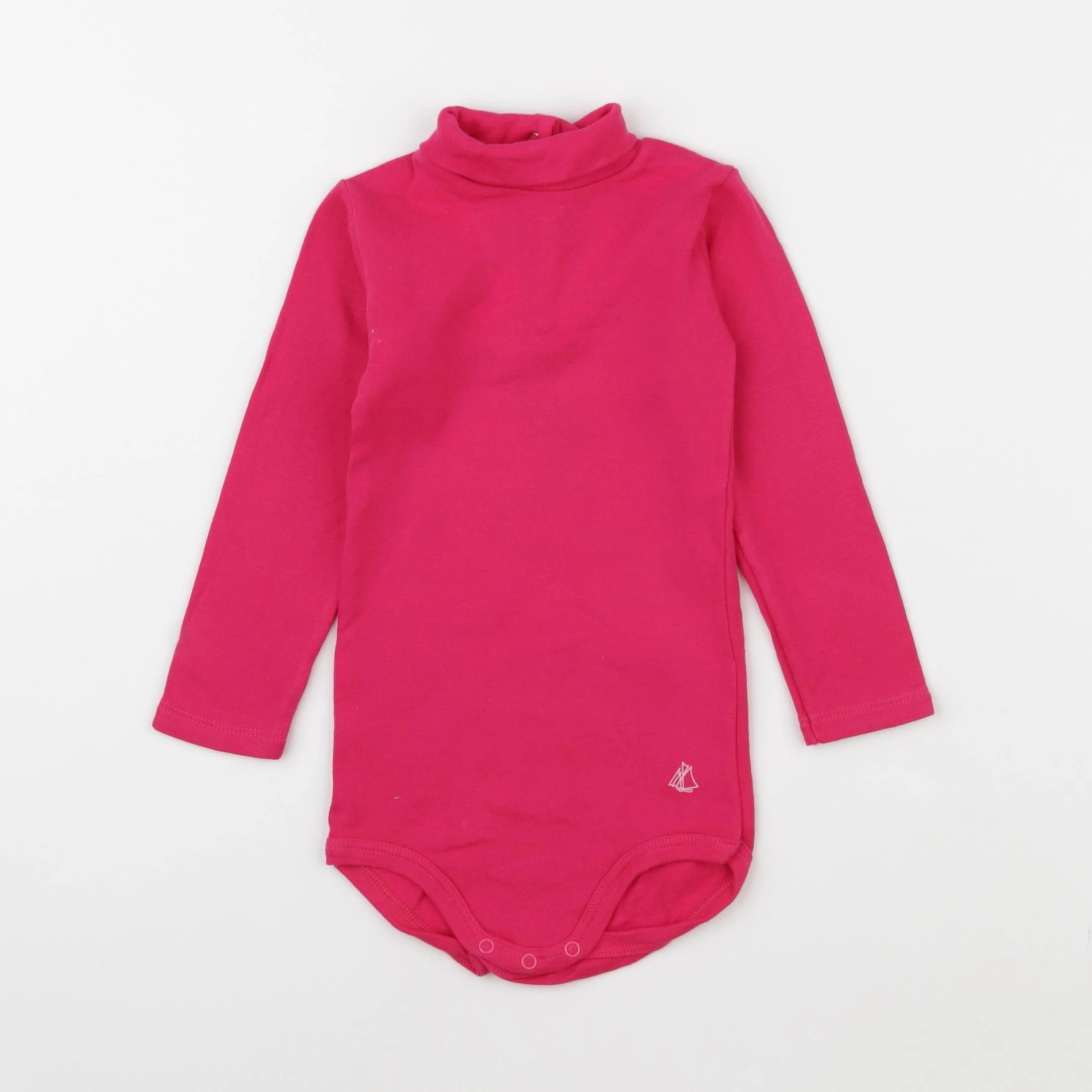 Petit Bateau - body à col rose - 18 mois
