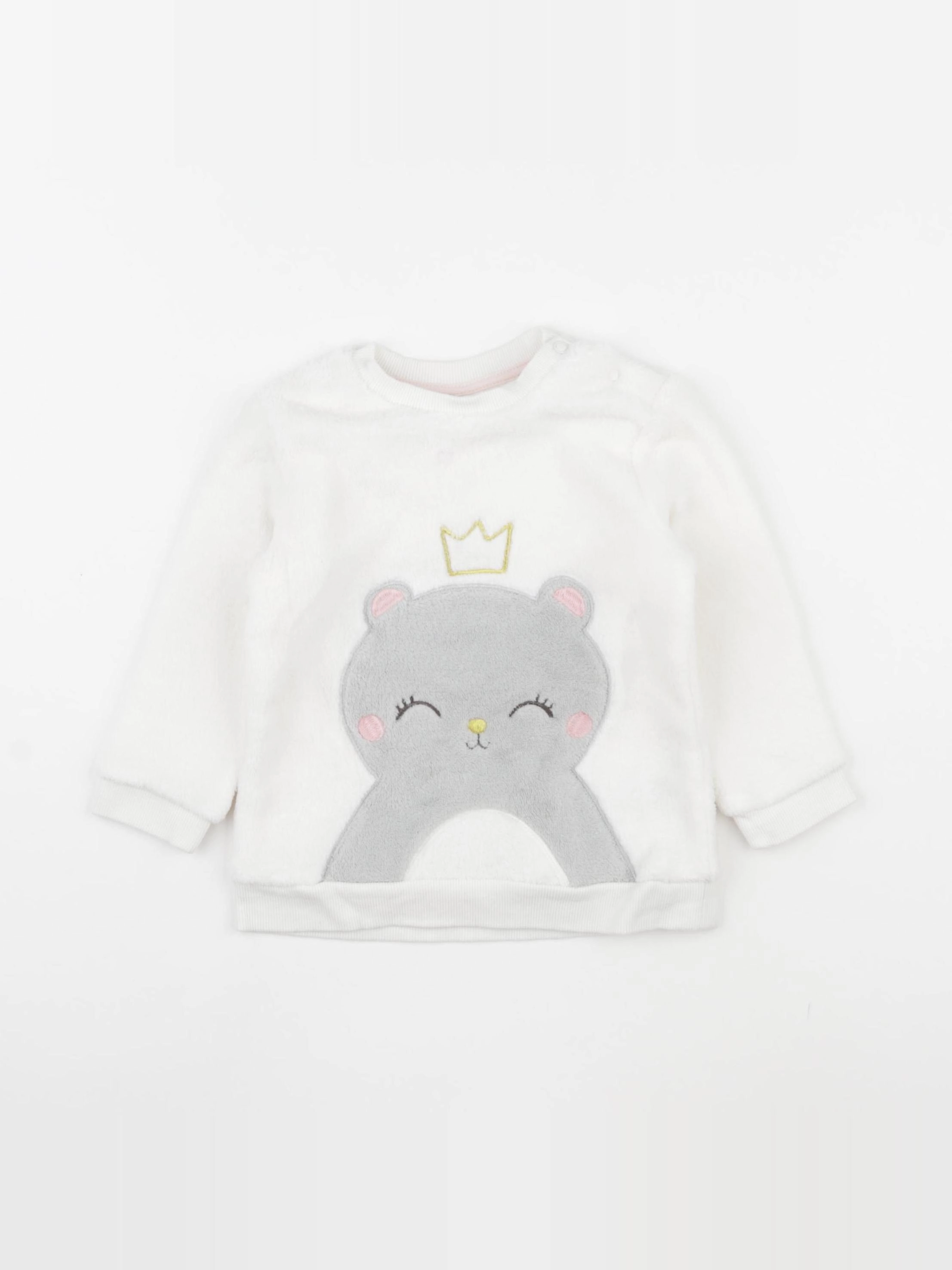 H&M - pull blanc - 9/12 mois