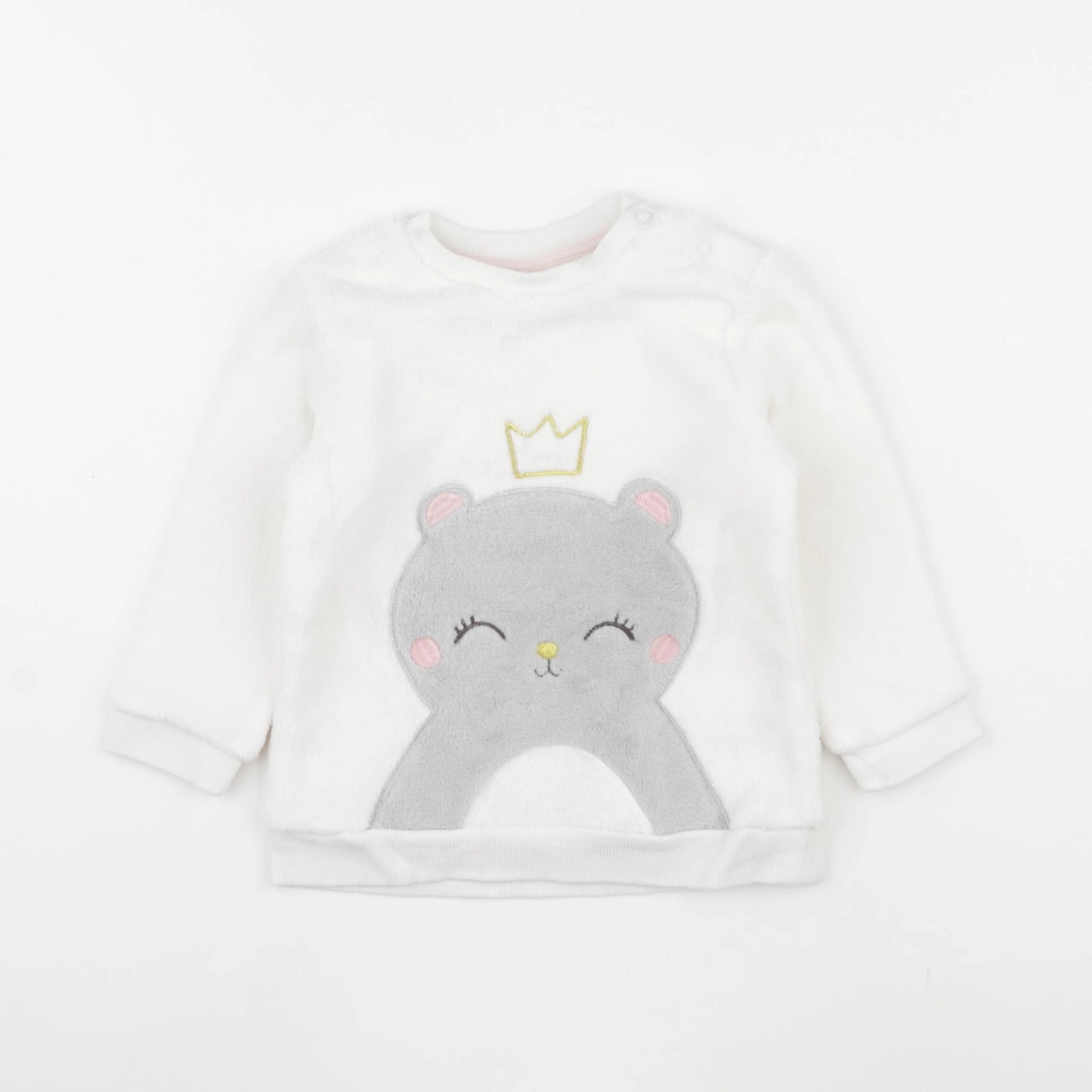 H&M - pull blanc - 9/12 mois