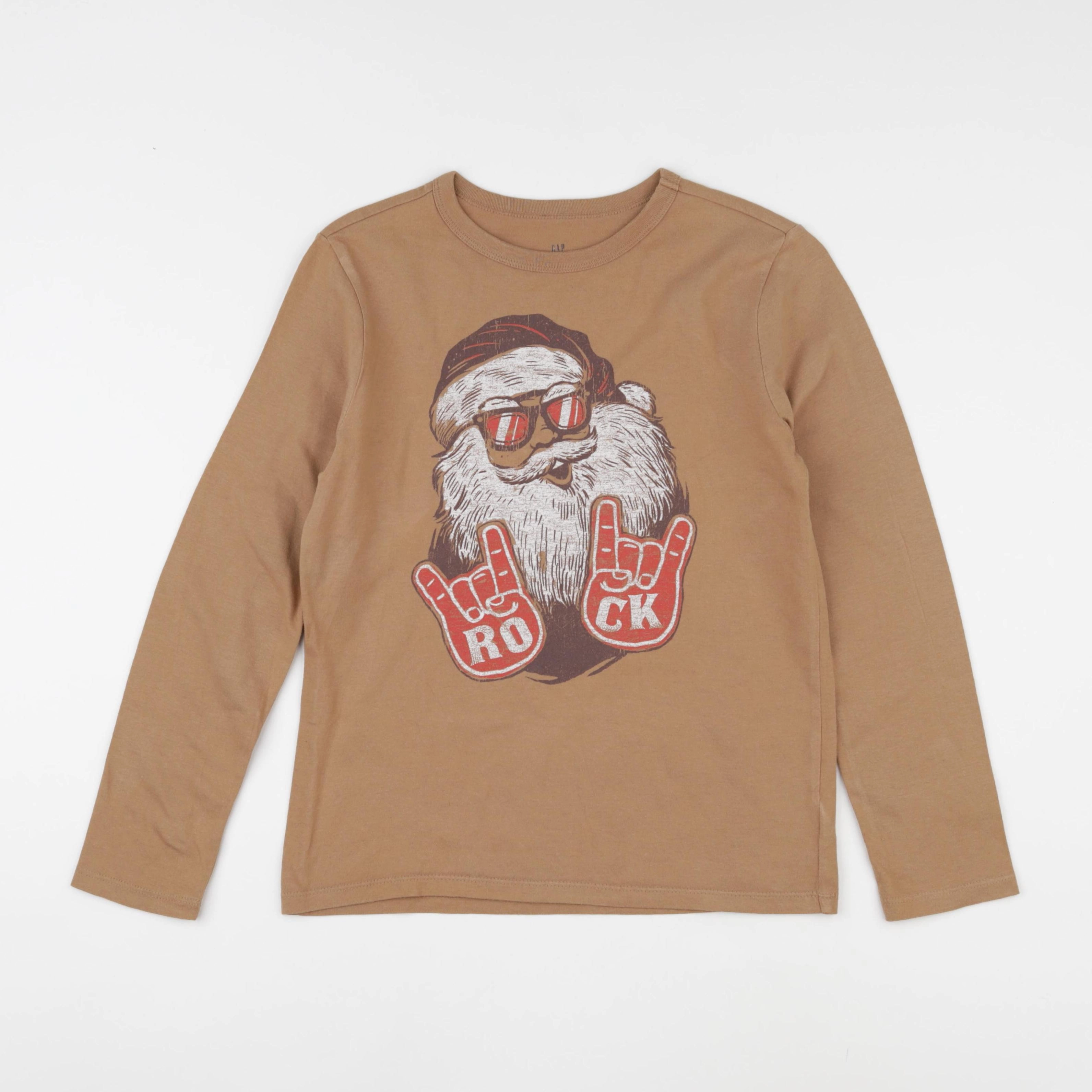 GAP - tee-shirt marron - 8/9 ans