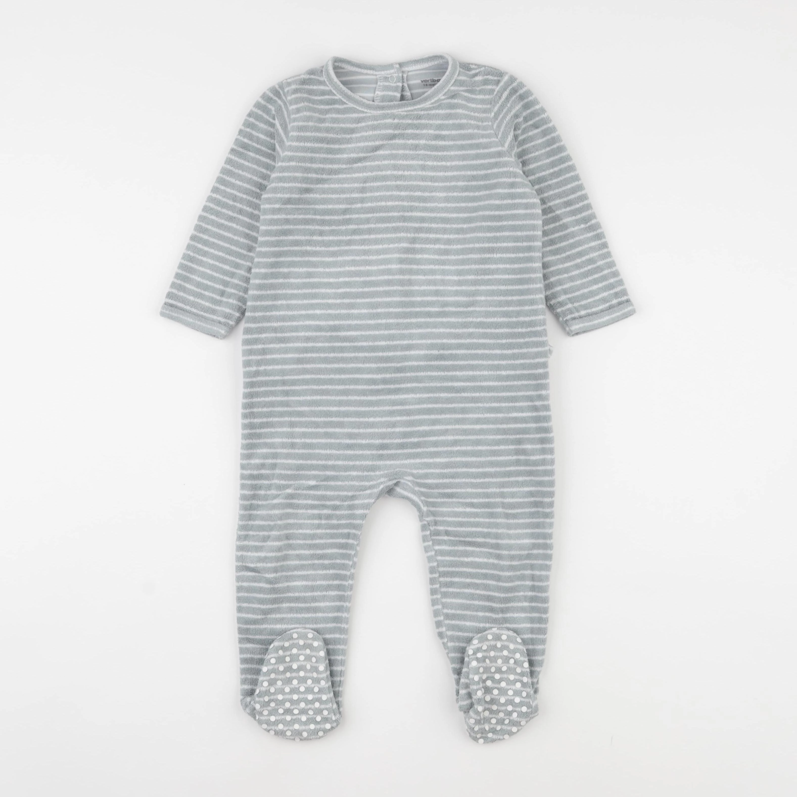 Vertbaudet - pyjama velours vert - 18 mois