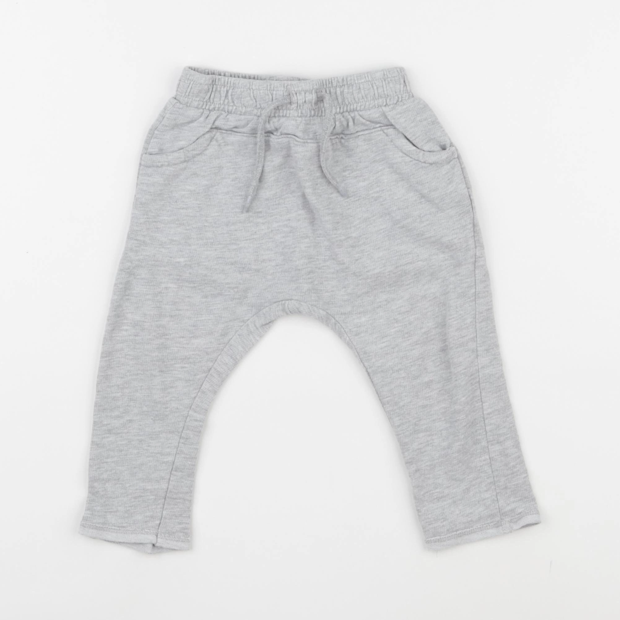 Vertbaudet - pantalon gris - 12 mois