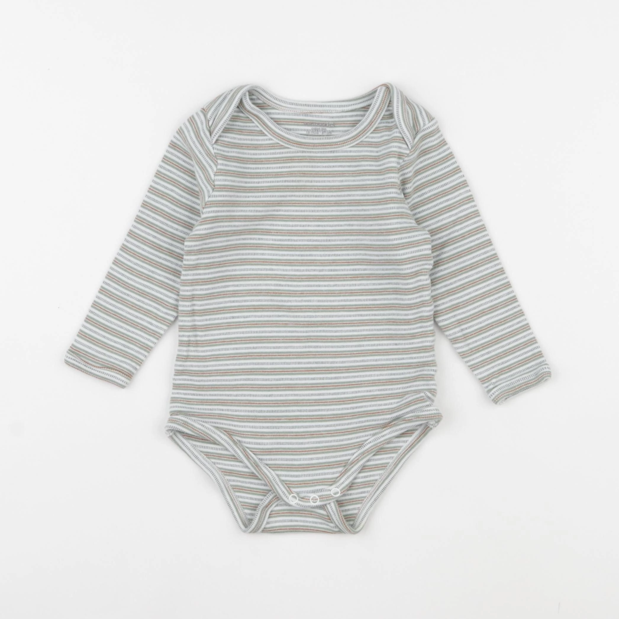 Vertbaudet - body marron, vert - 18 mois