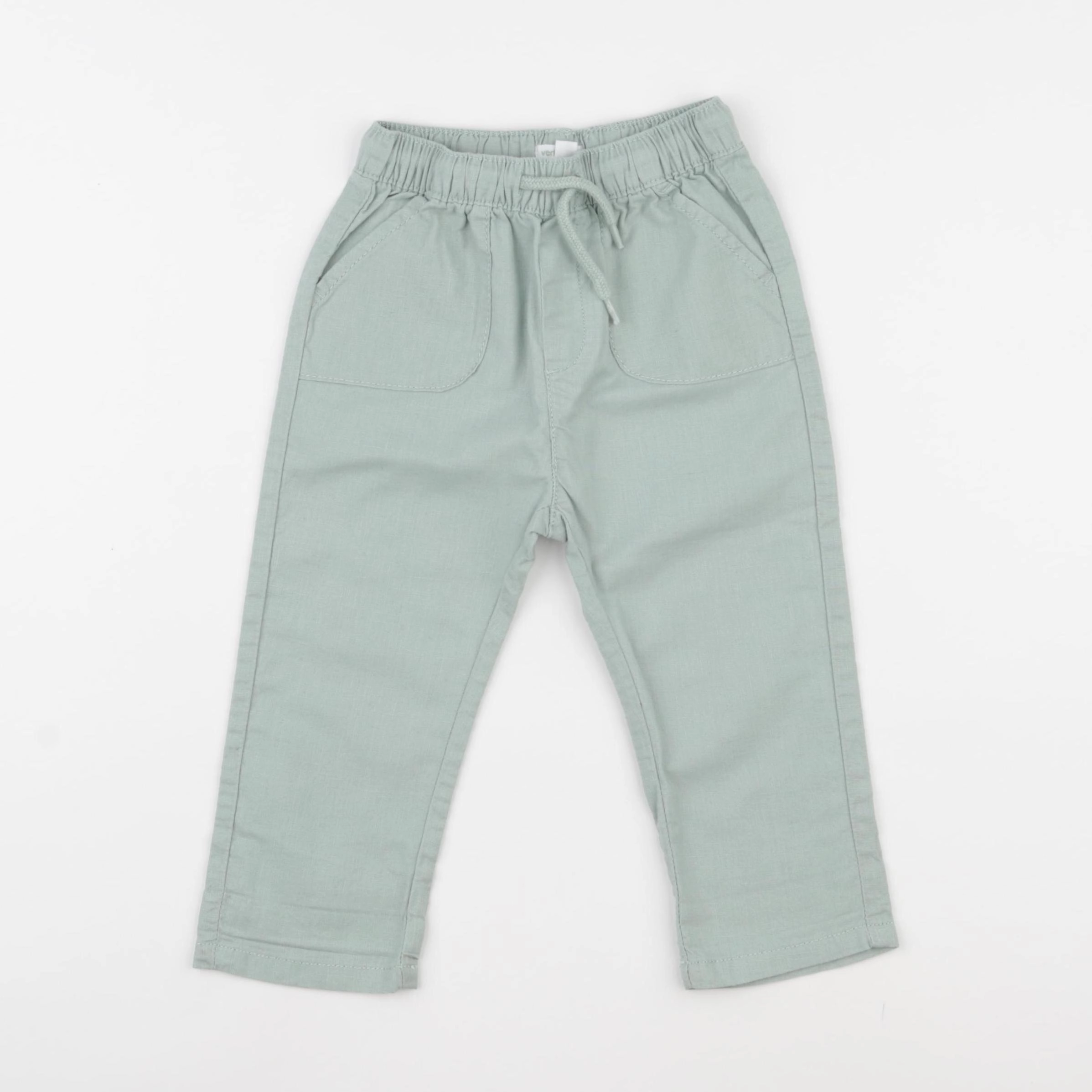 Vertbaudet - pantalon vert - 18 mois