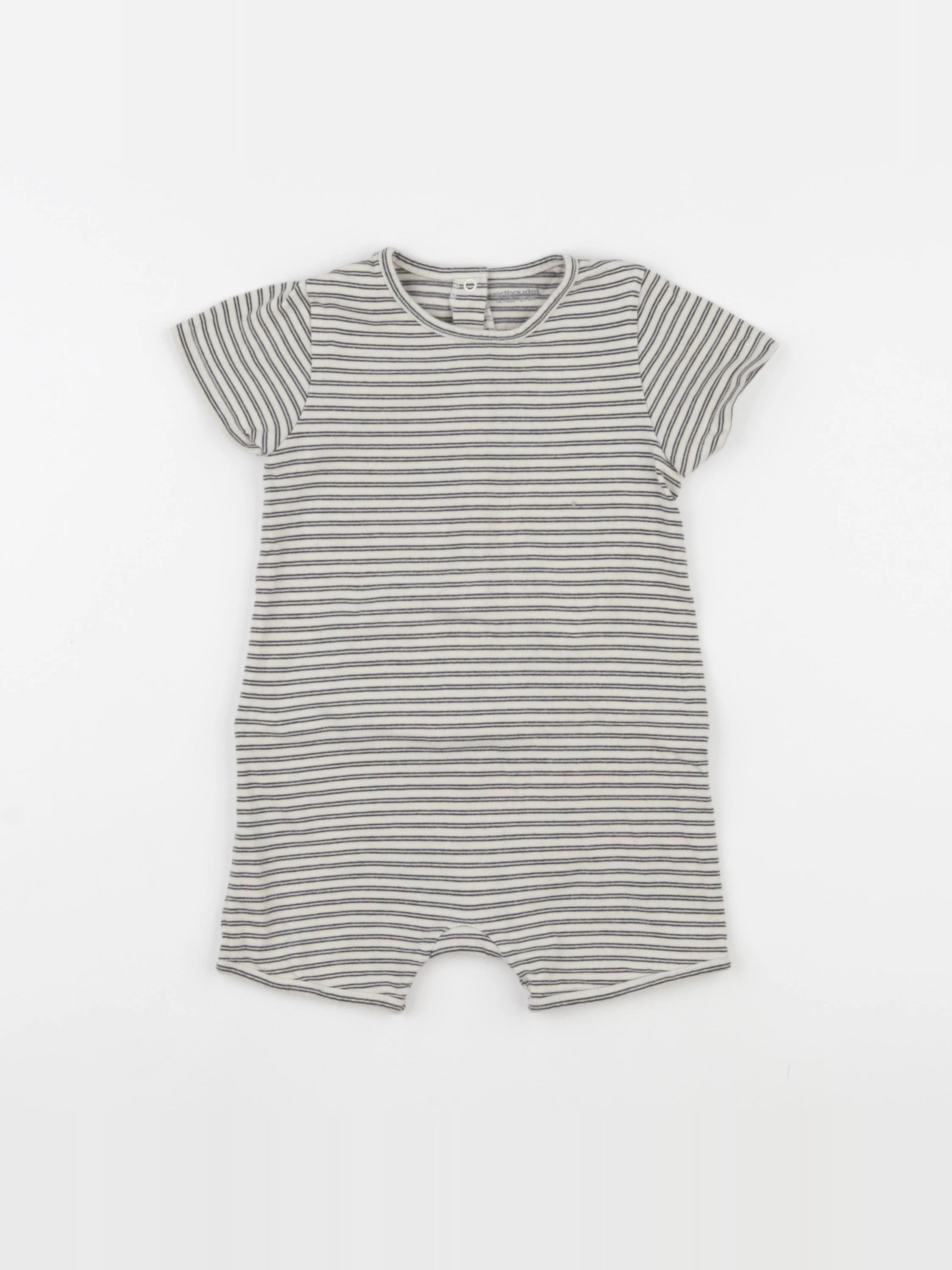 Vertbaudet - pyjama coton beige - 18 mois