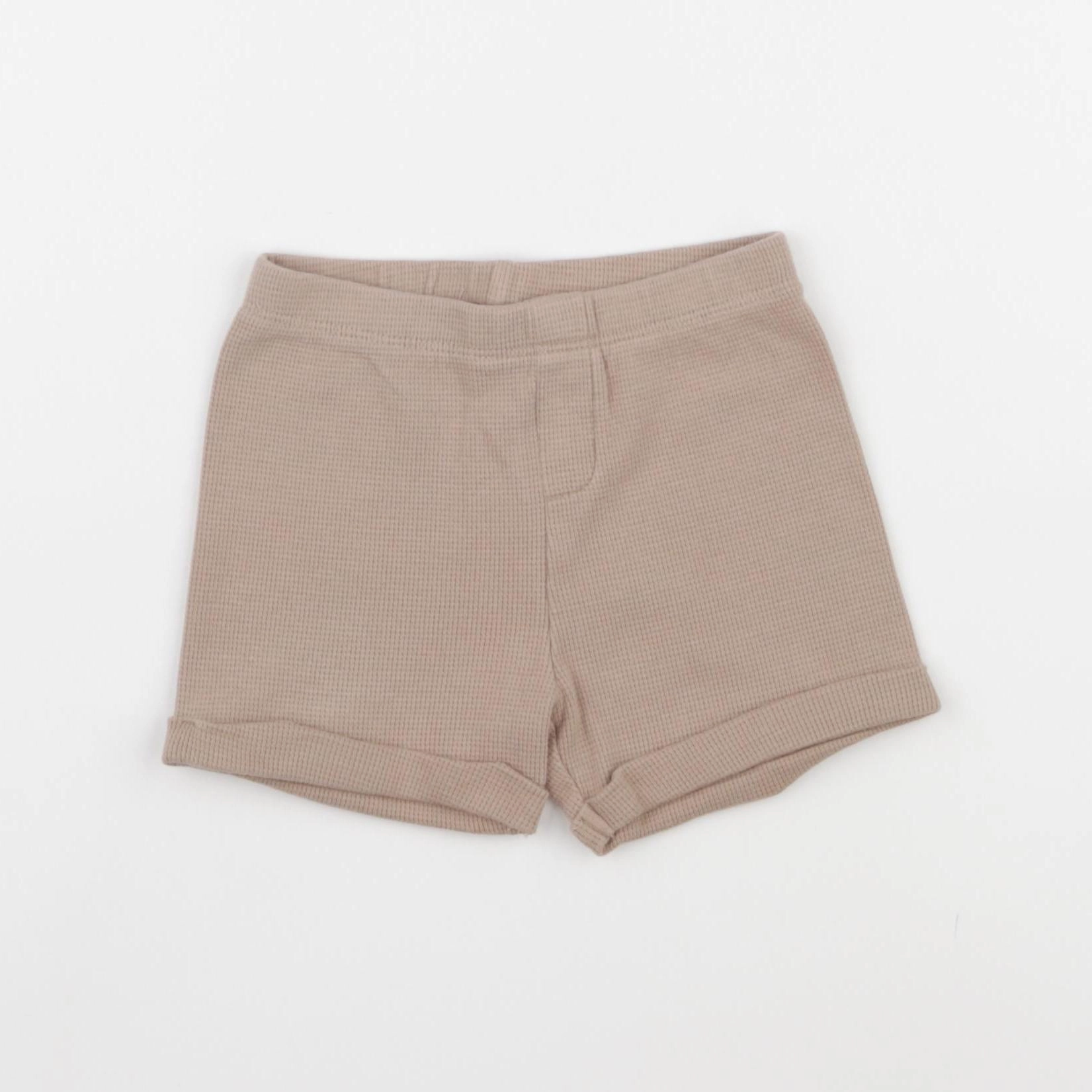 Vertbaudet - short marron - 18 mois