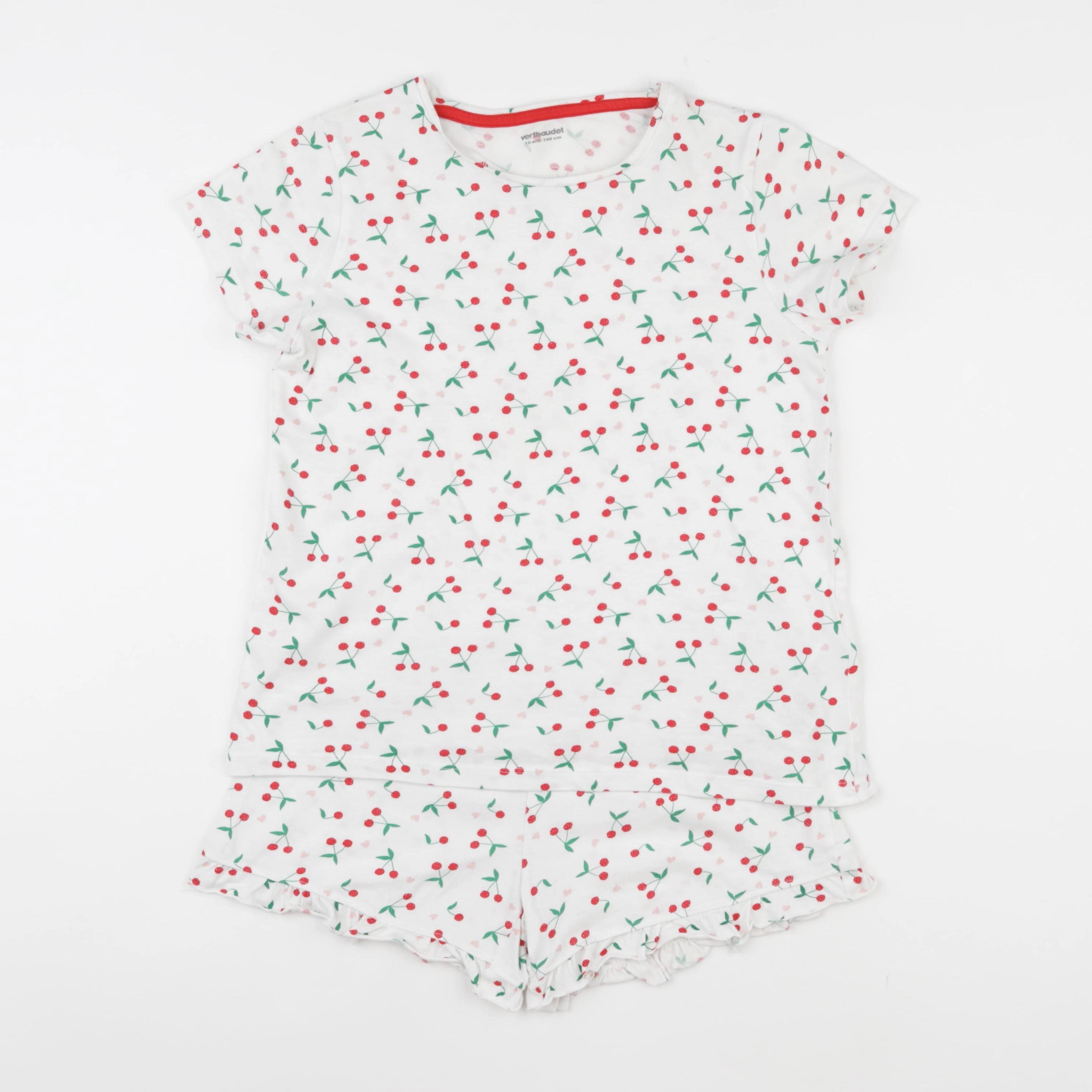 Vertbaudet - pyjama coton multicolore - 10 ans