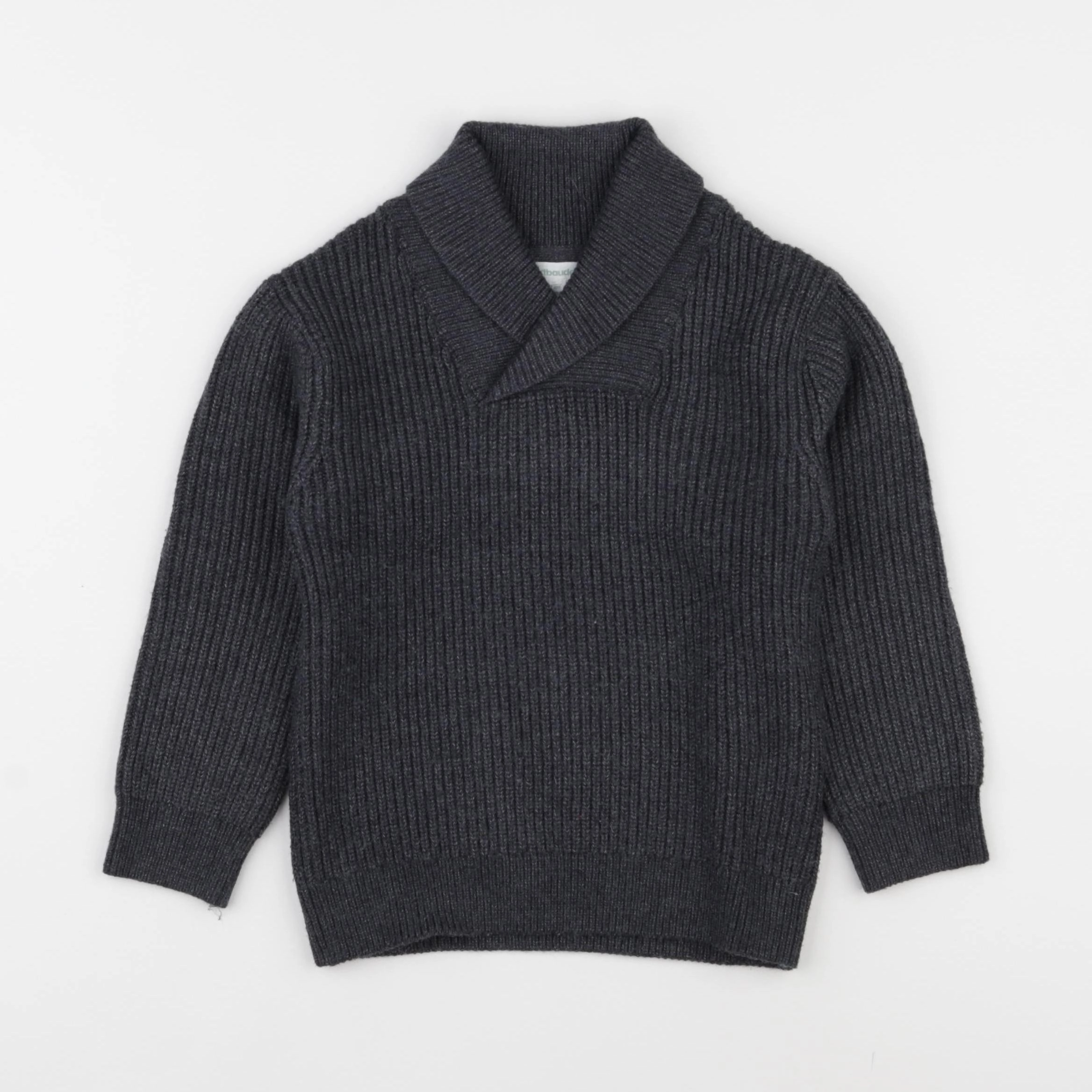 Vertbaudet - pull gris - 3 ans