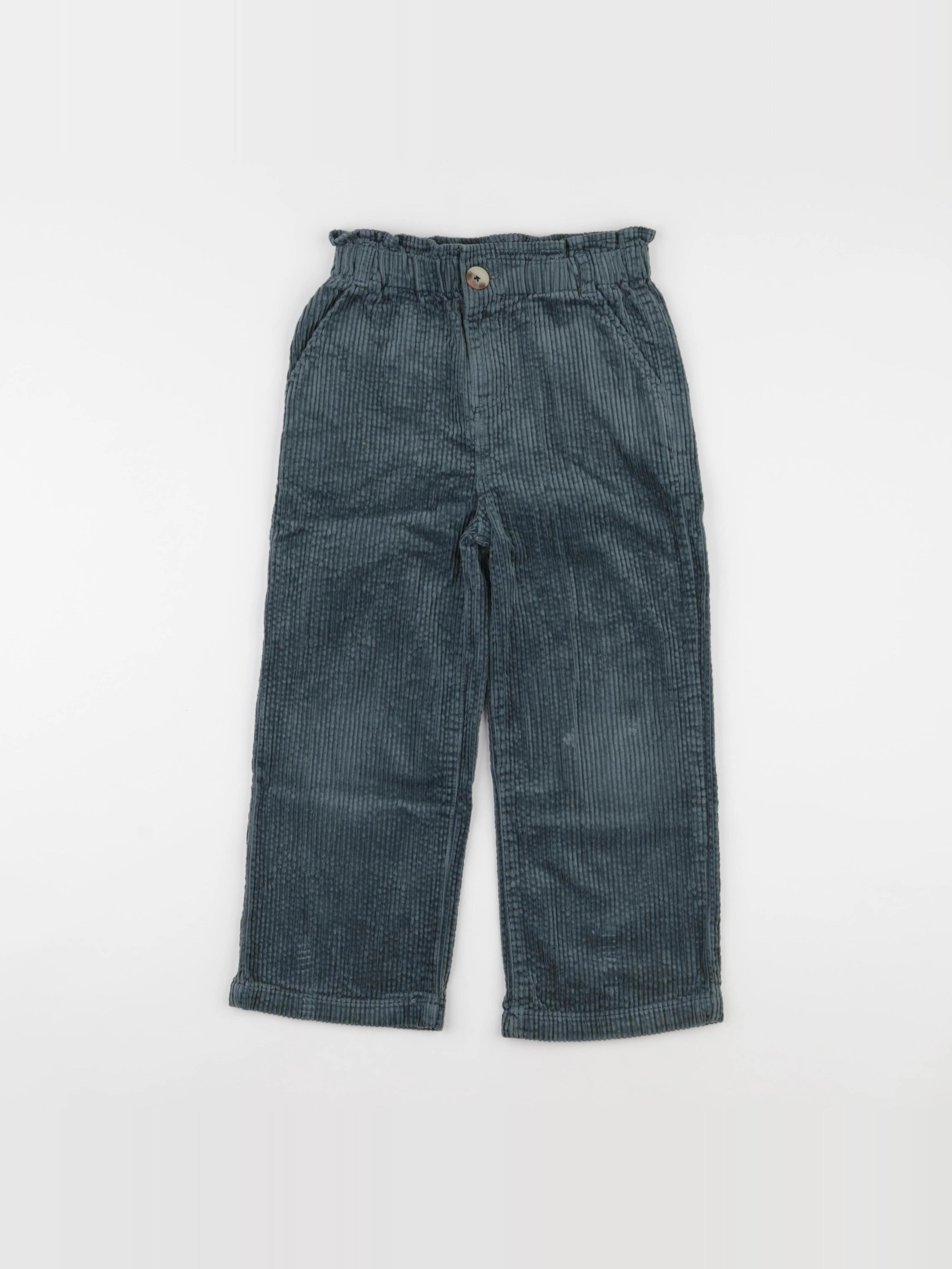 Vertbaudet - pantalon vert - 7 ans