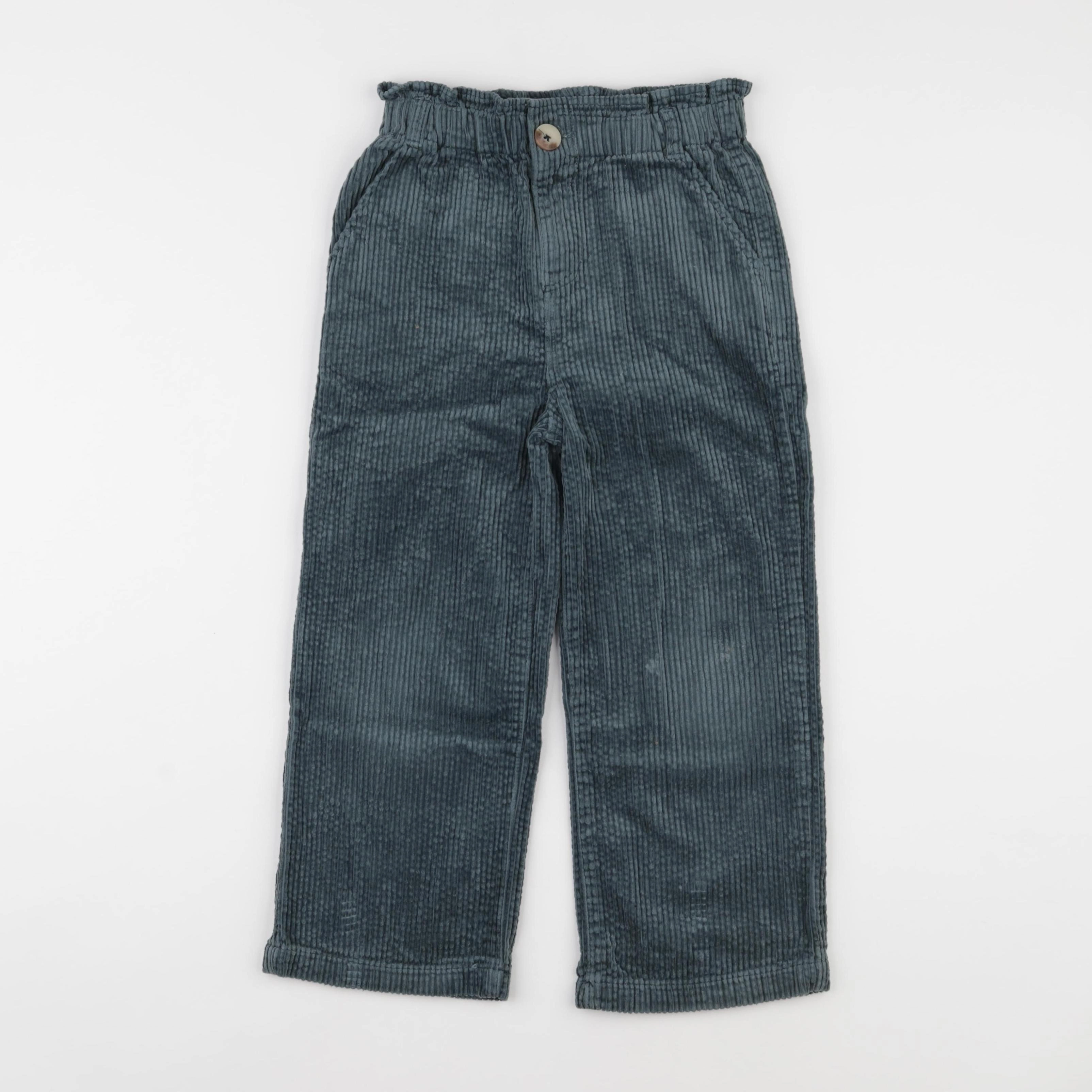 Vertbaudet - pantalon vert - 7 ans