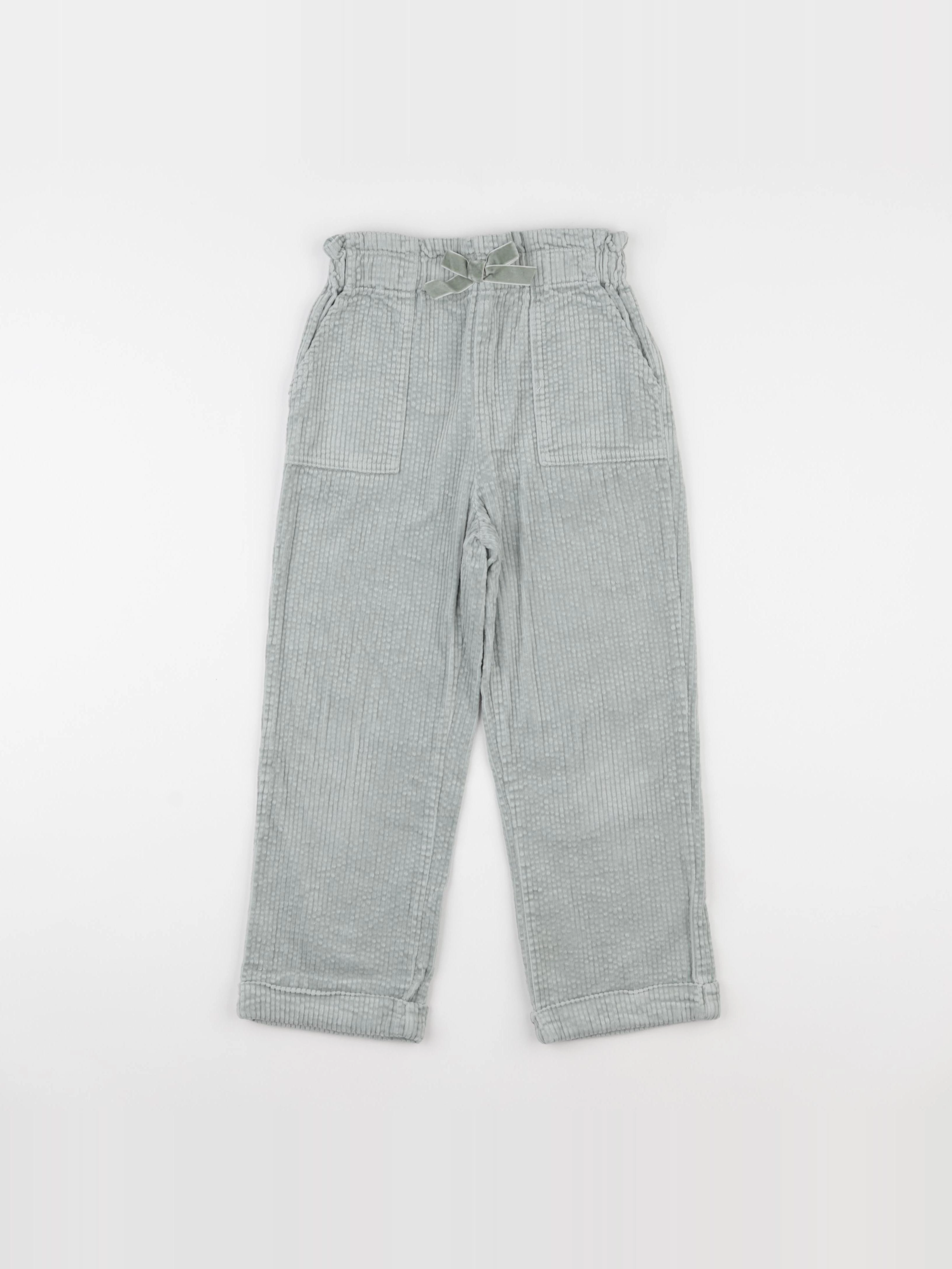Vertbaudet - pantalon vert - 7 ans