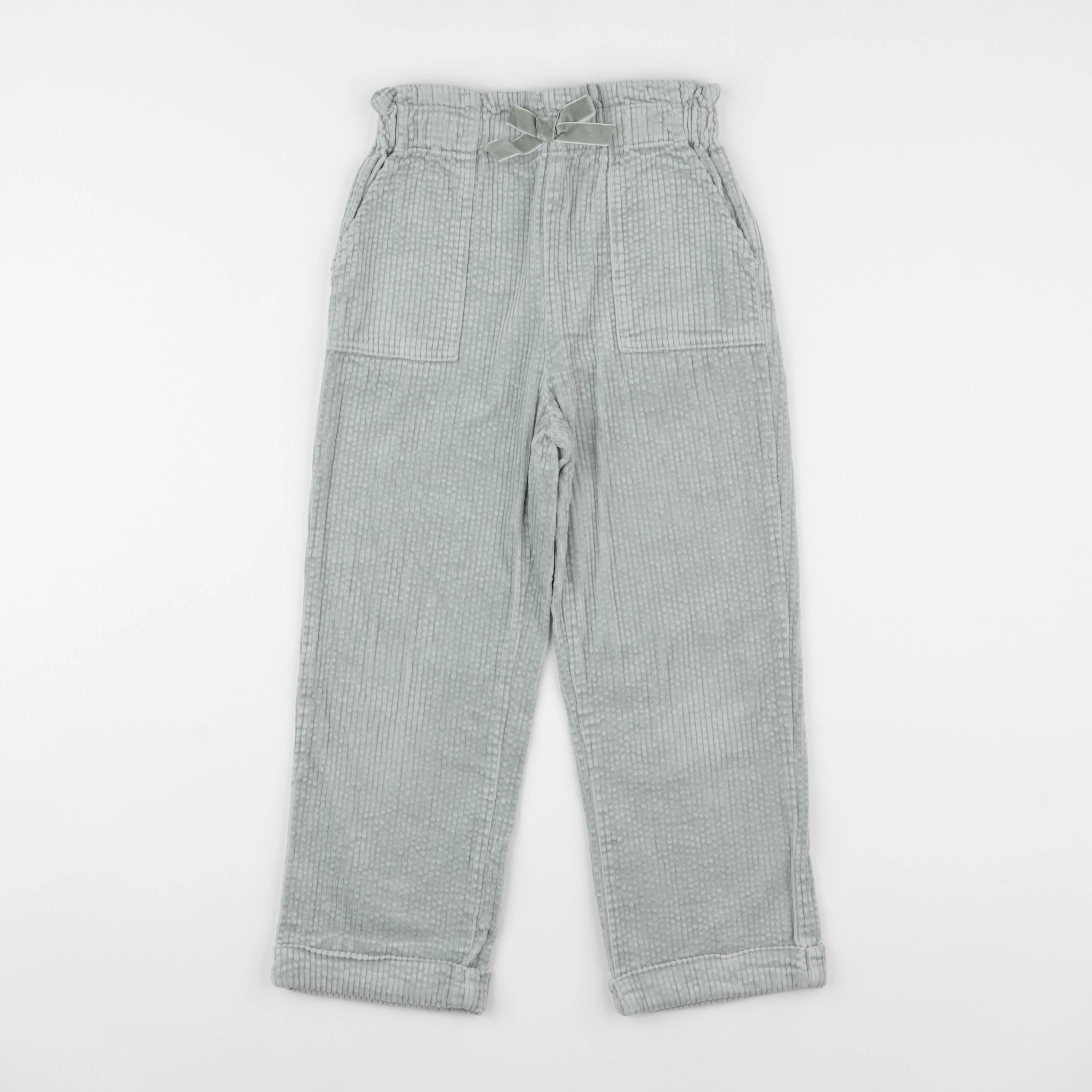 Vertbaudet - pantalon vert - 7 ans