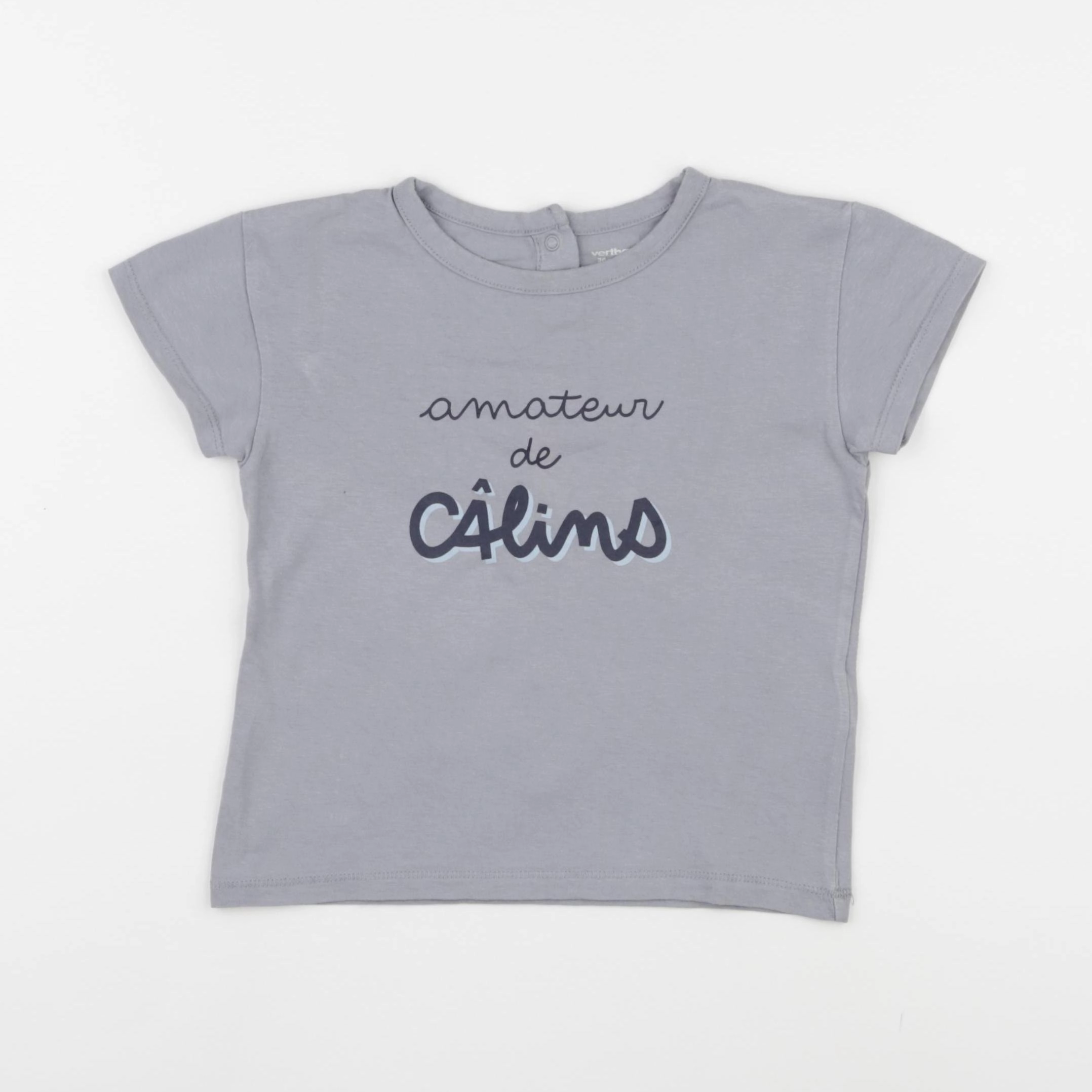 Vertbaudet - tee-shirt bleu - 36 mois