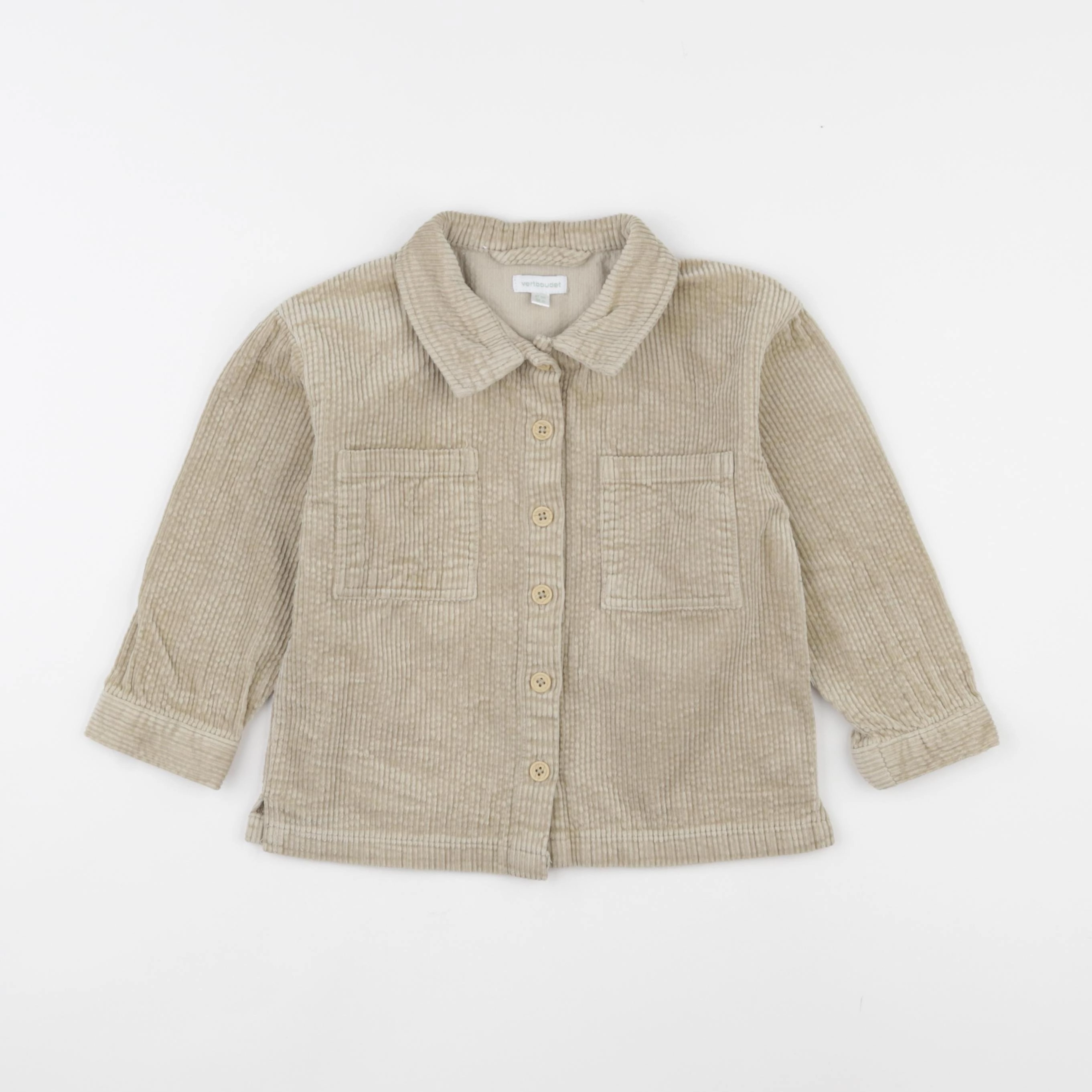 Vertbaudet - chemise beige - 36 mois