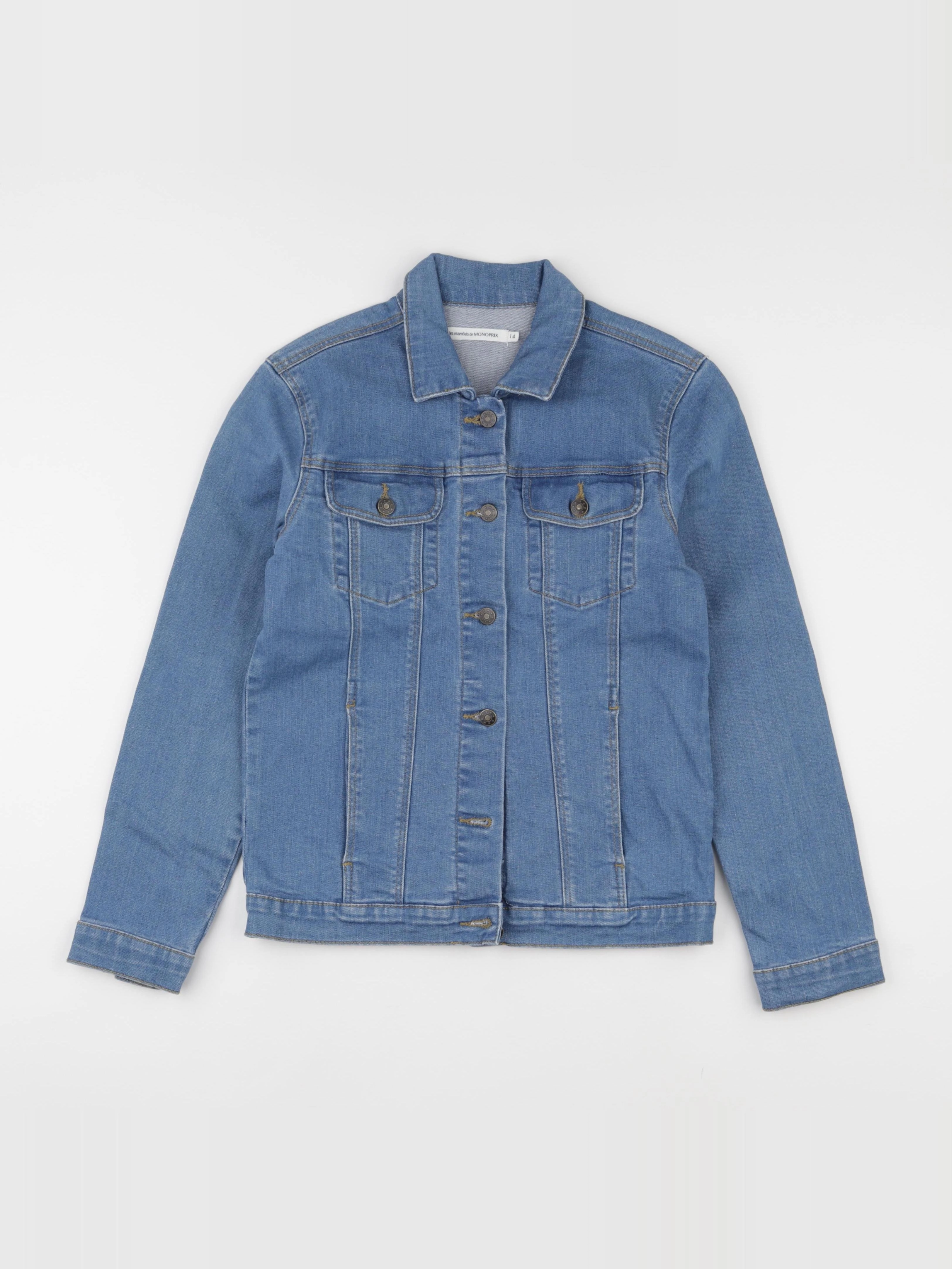 Monoprix - veste bleu - 14 ans