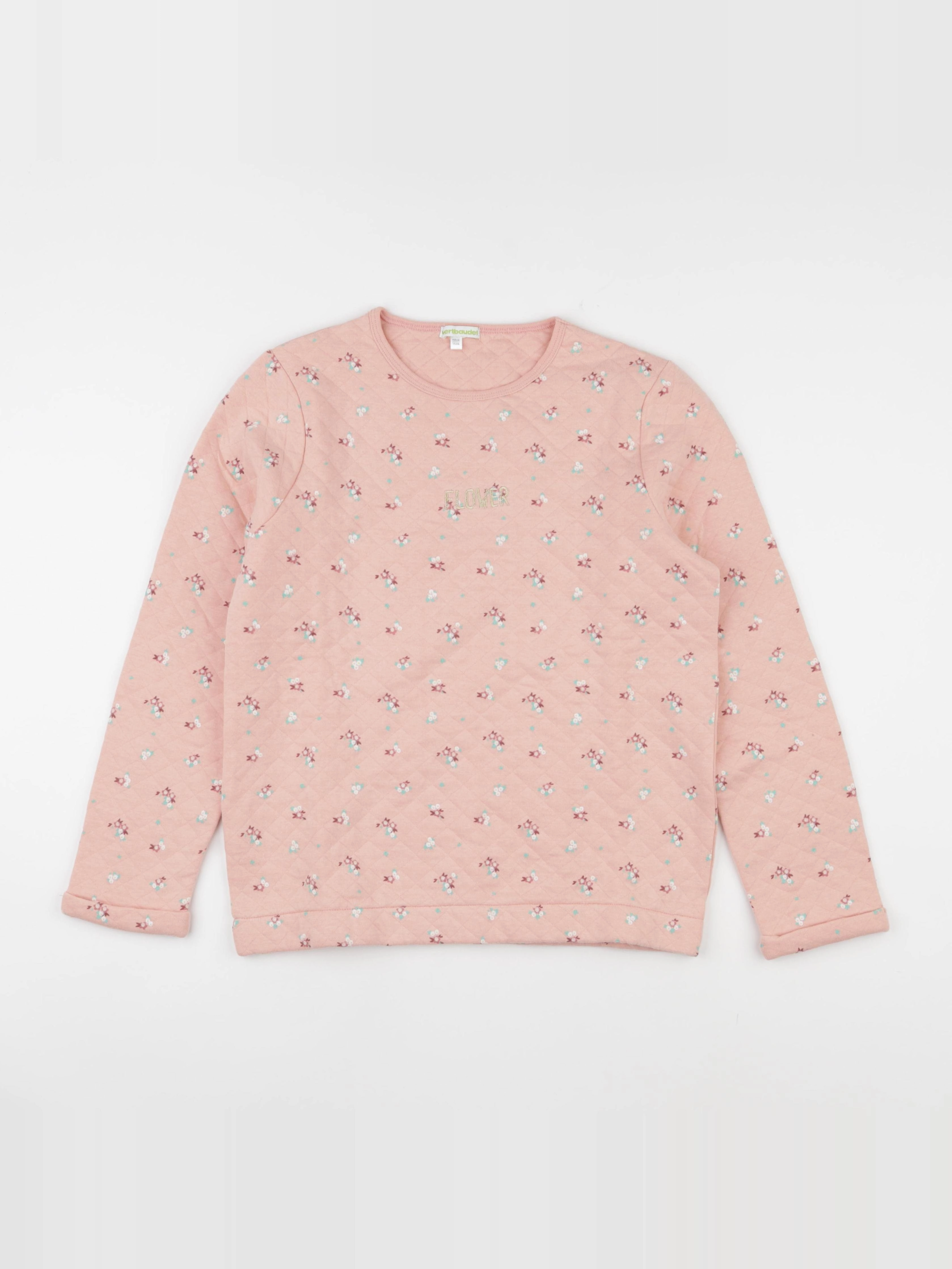 Vertbaudet - sweat rose - 14 ans