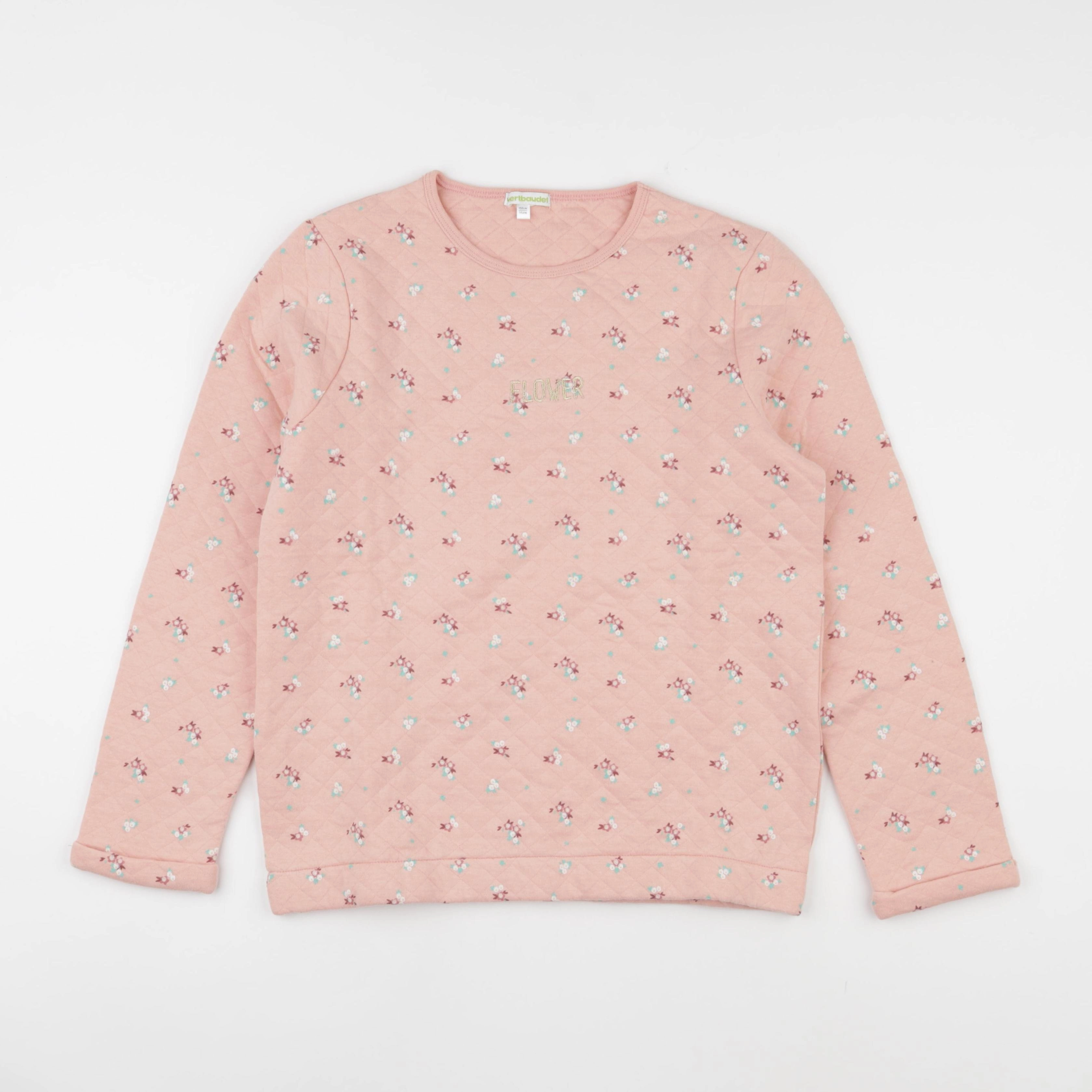 Vertbaudet - sweat rose - 14 ans