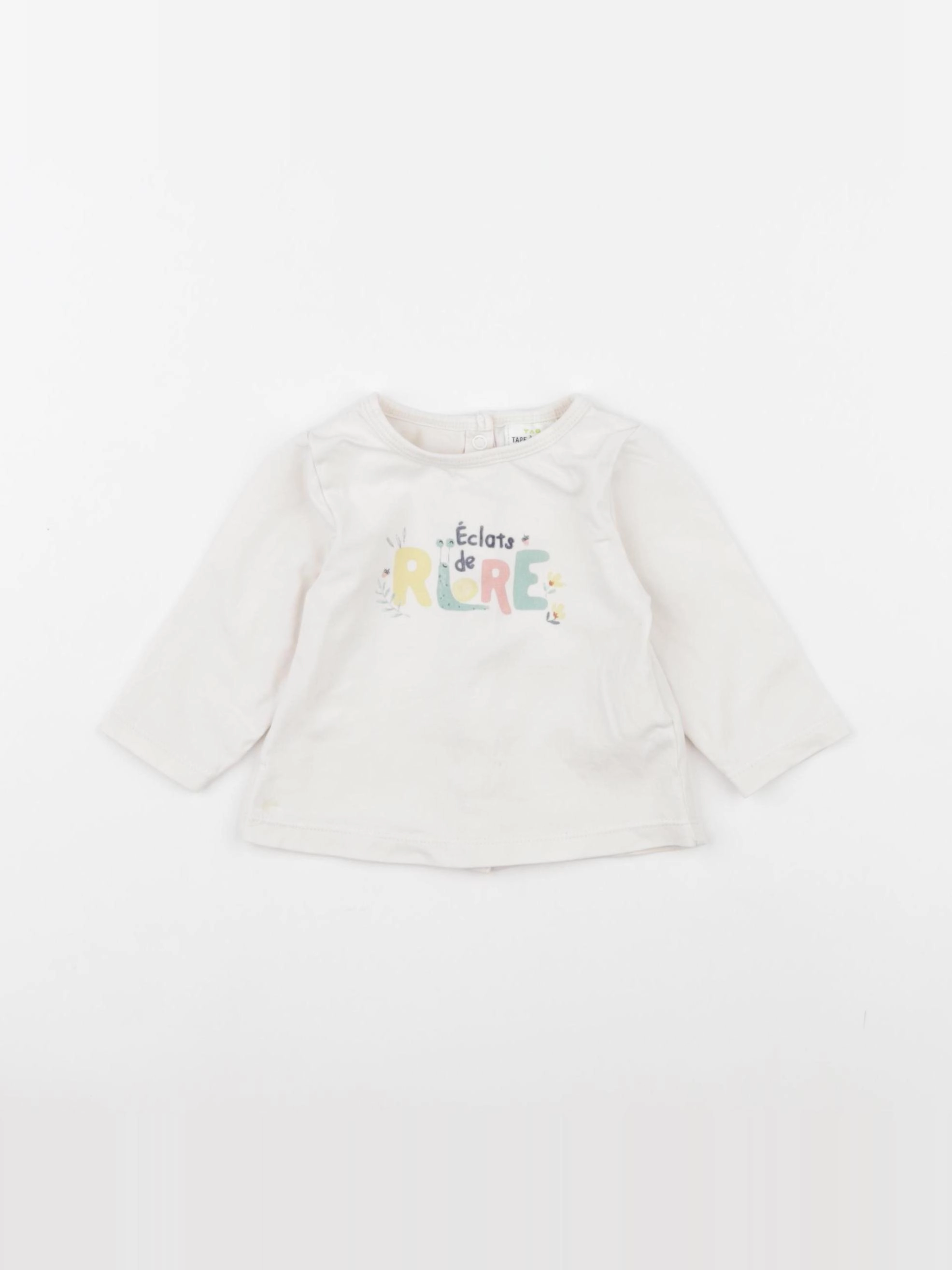 Tape à l'oeil - tee-shirt beige - 1 mois