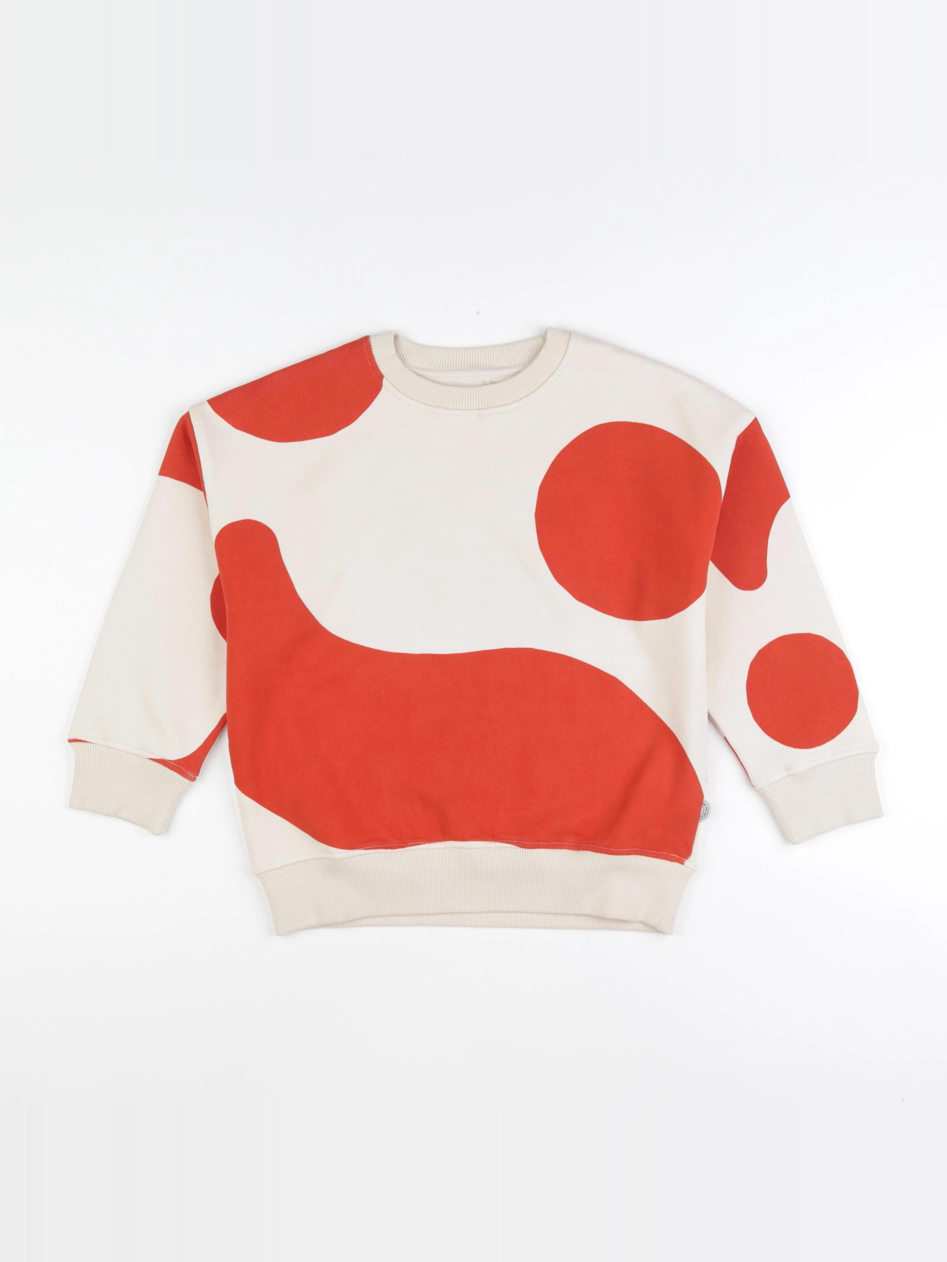 Thinking Mu  - Sweat KAI CONTRAST orange - 8 ans