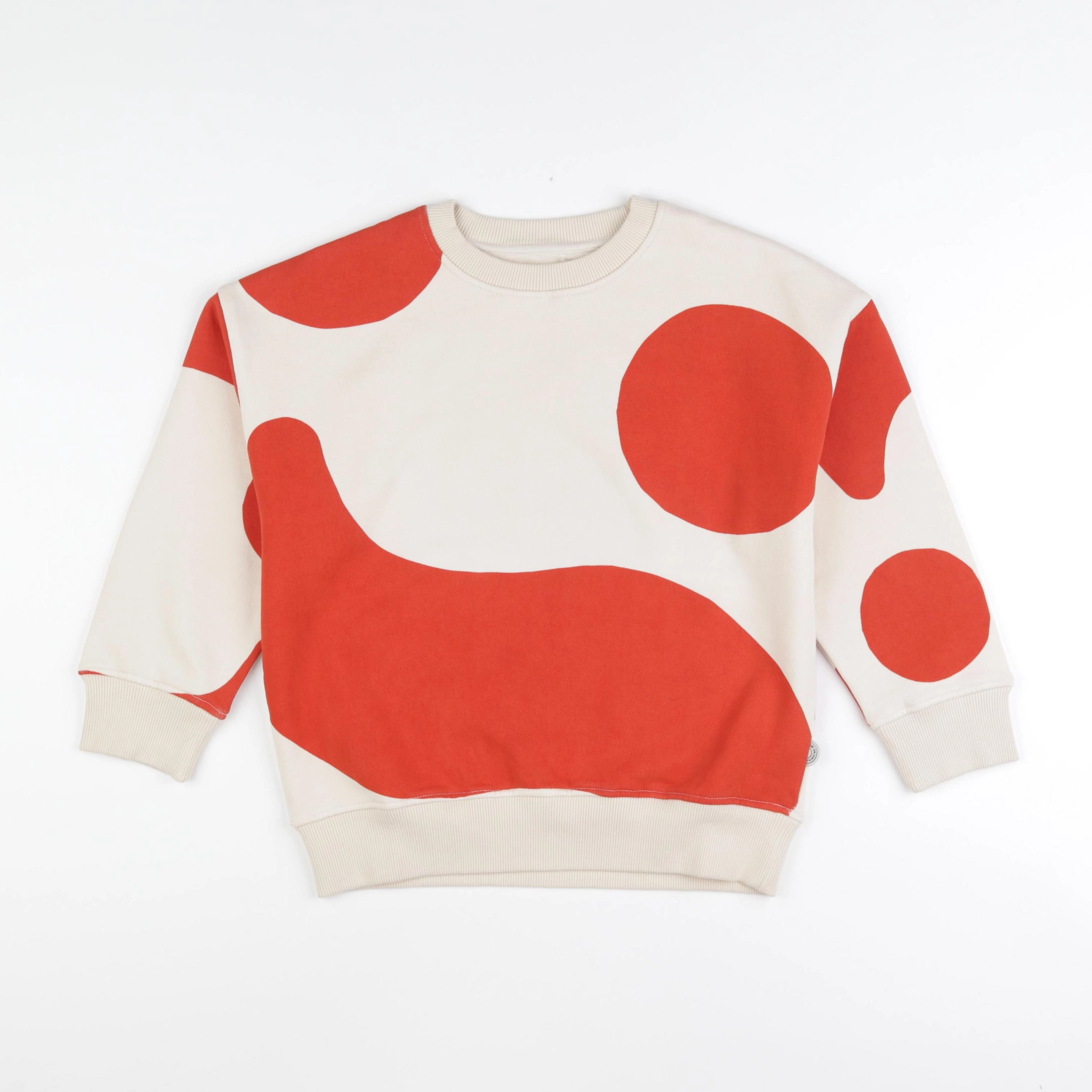 Thinking Mu  - Sweat KAI CONTRAST orange - 8 ans