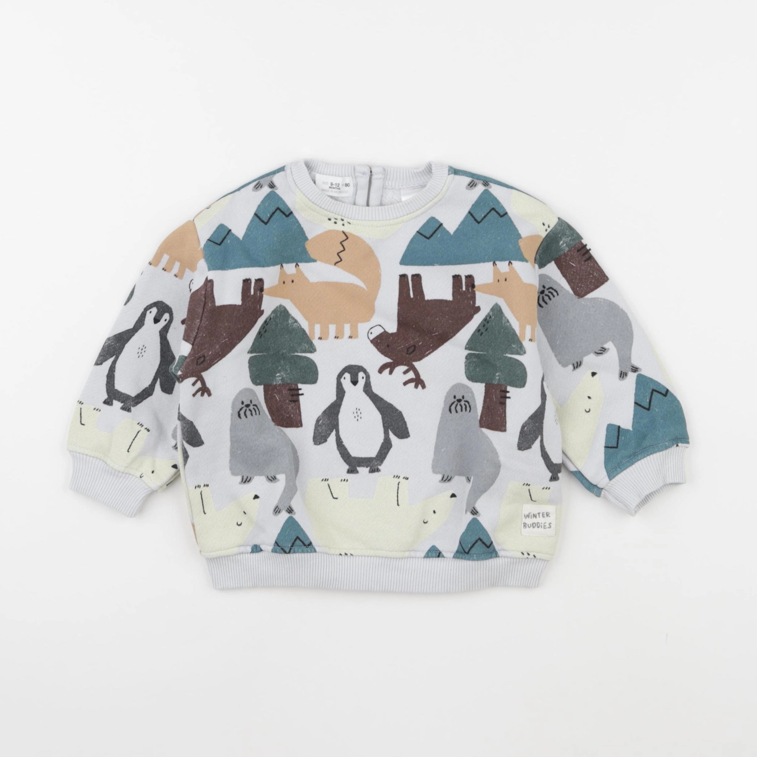 Zara - sweat multicolore - 9/12 mois