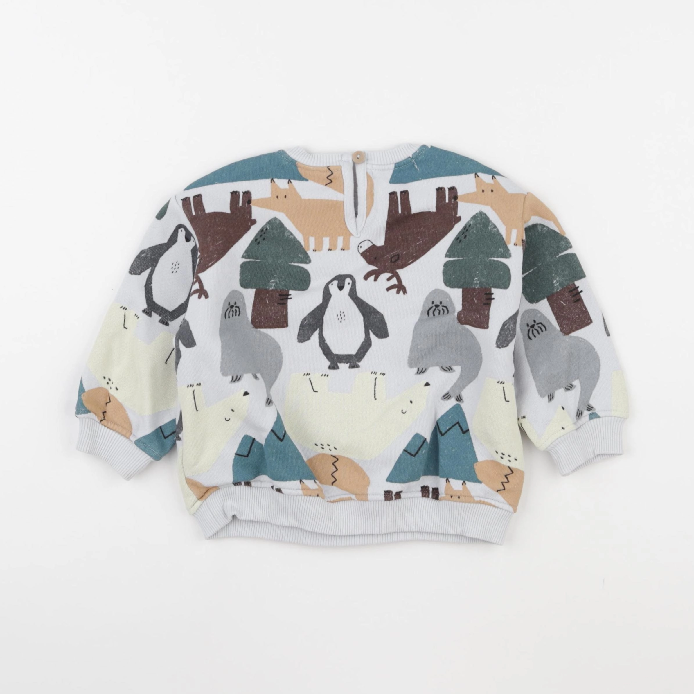 Zara - sweat multicolore - 9/12 mois