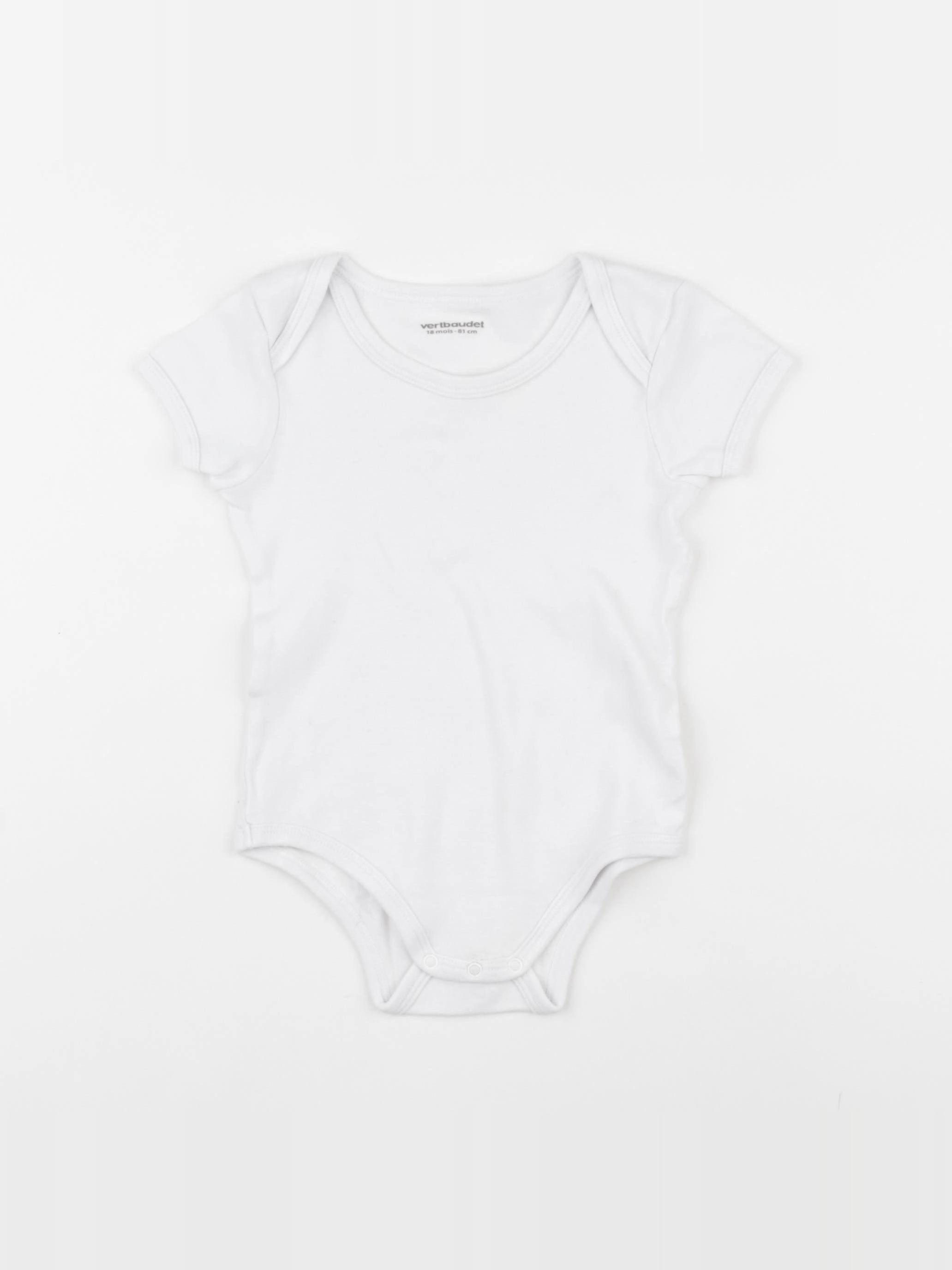 Vertbaudet - body blanc - 18 mois