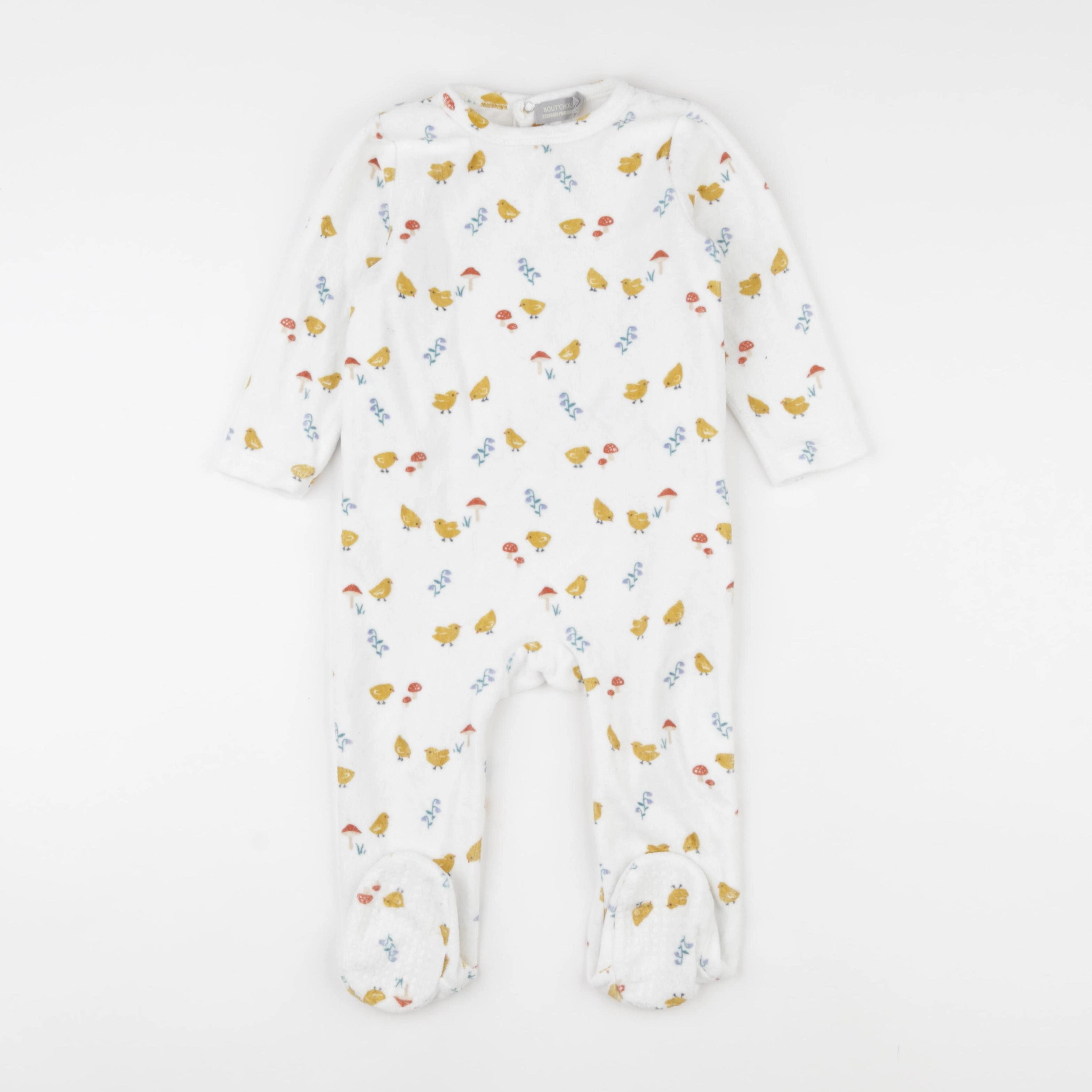 Boutchou - pyjama velours multicolore - 18 mois