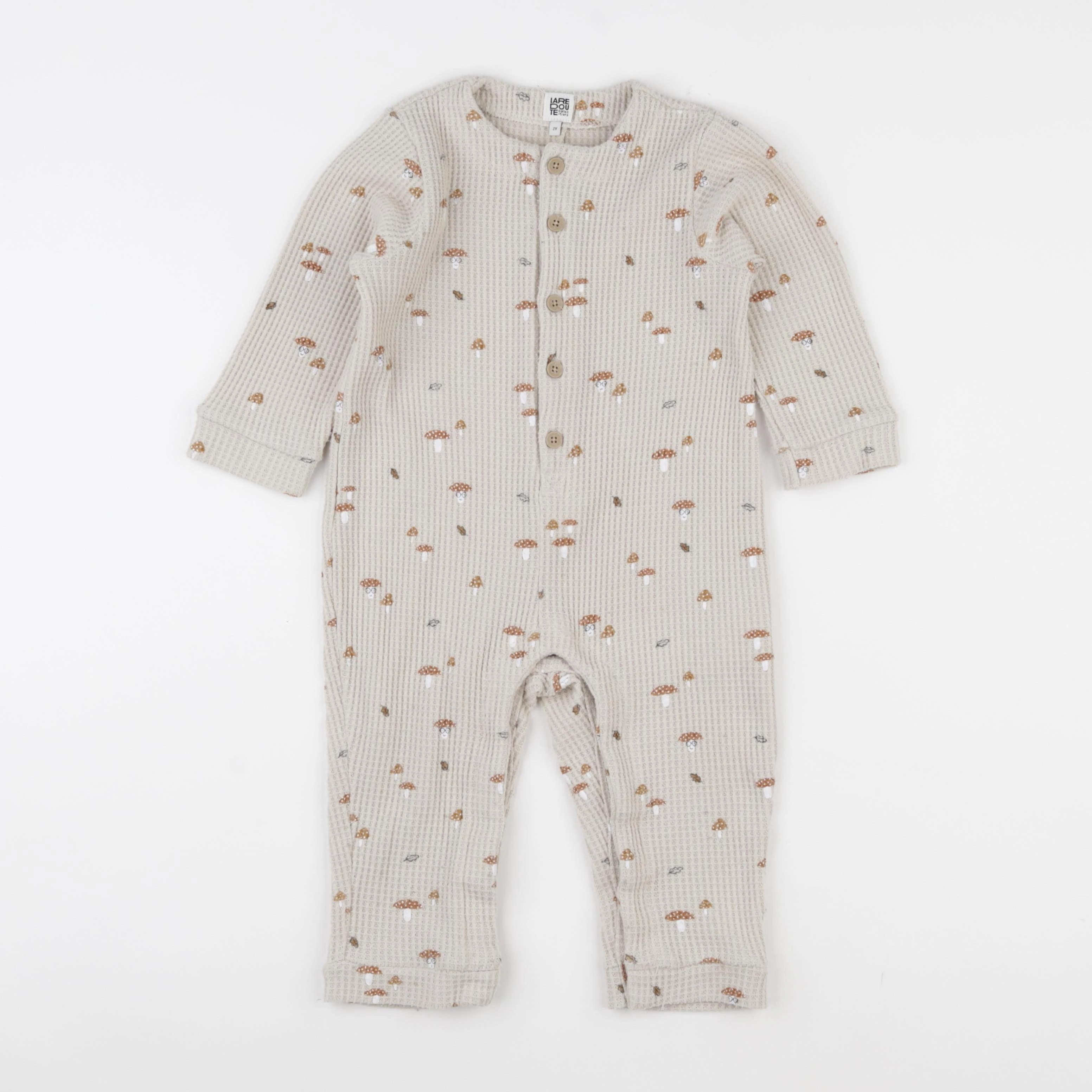 La Redoute - pyjama coton beige - 2 ans