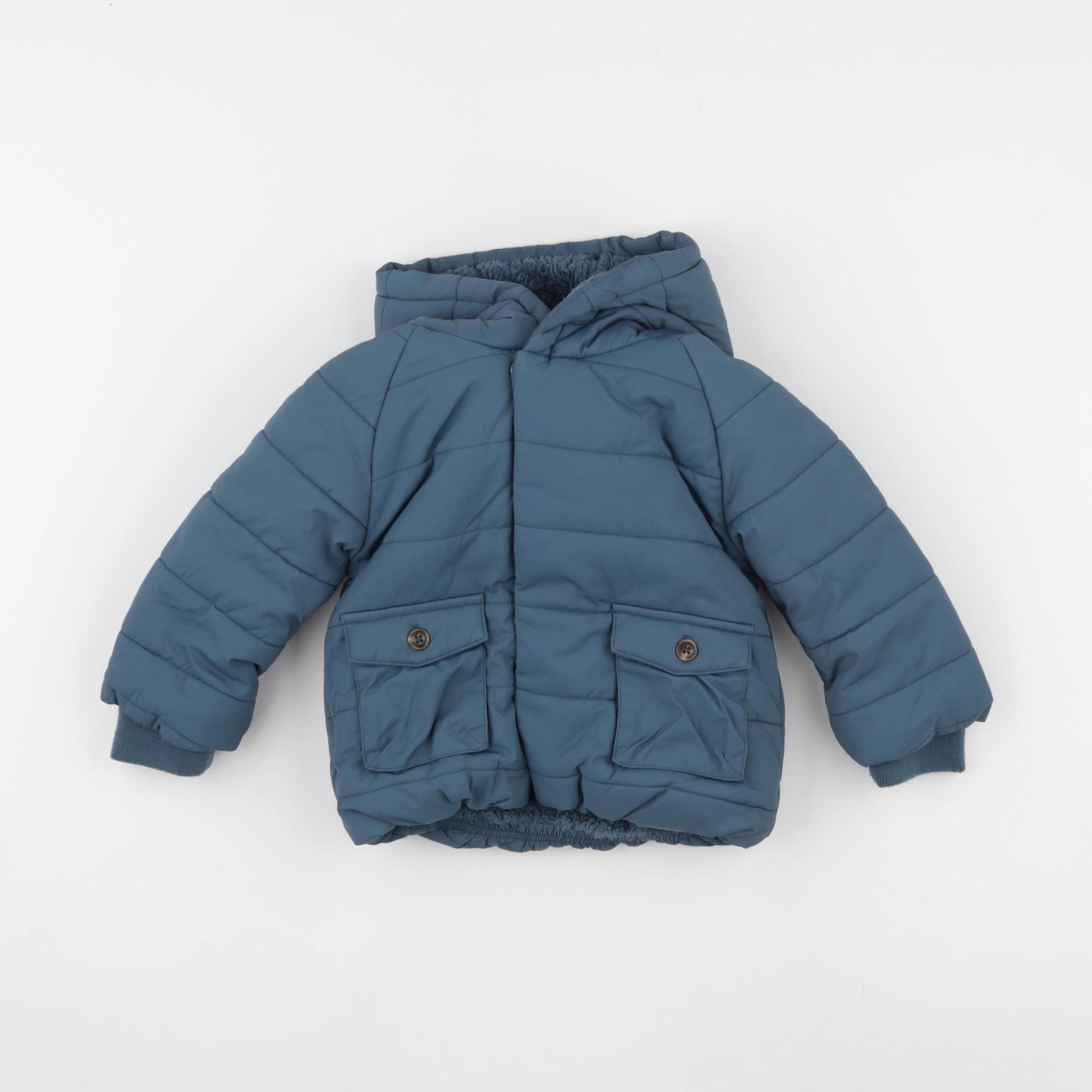 Vertbaudet - doudoune bleu - 24 mois