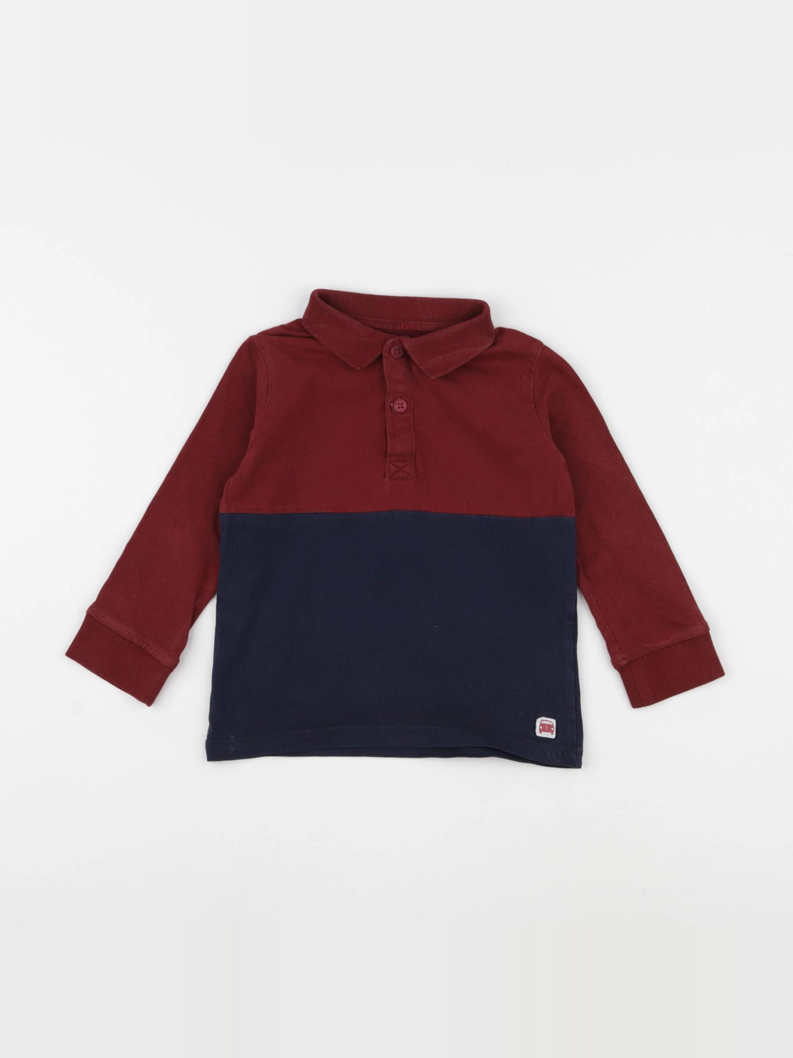 Vertbaudet - tee-shirt bleu, rouge - 3 ans