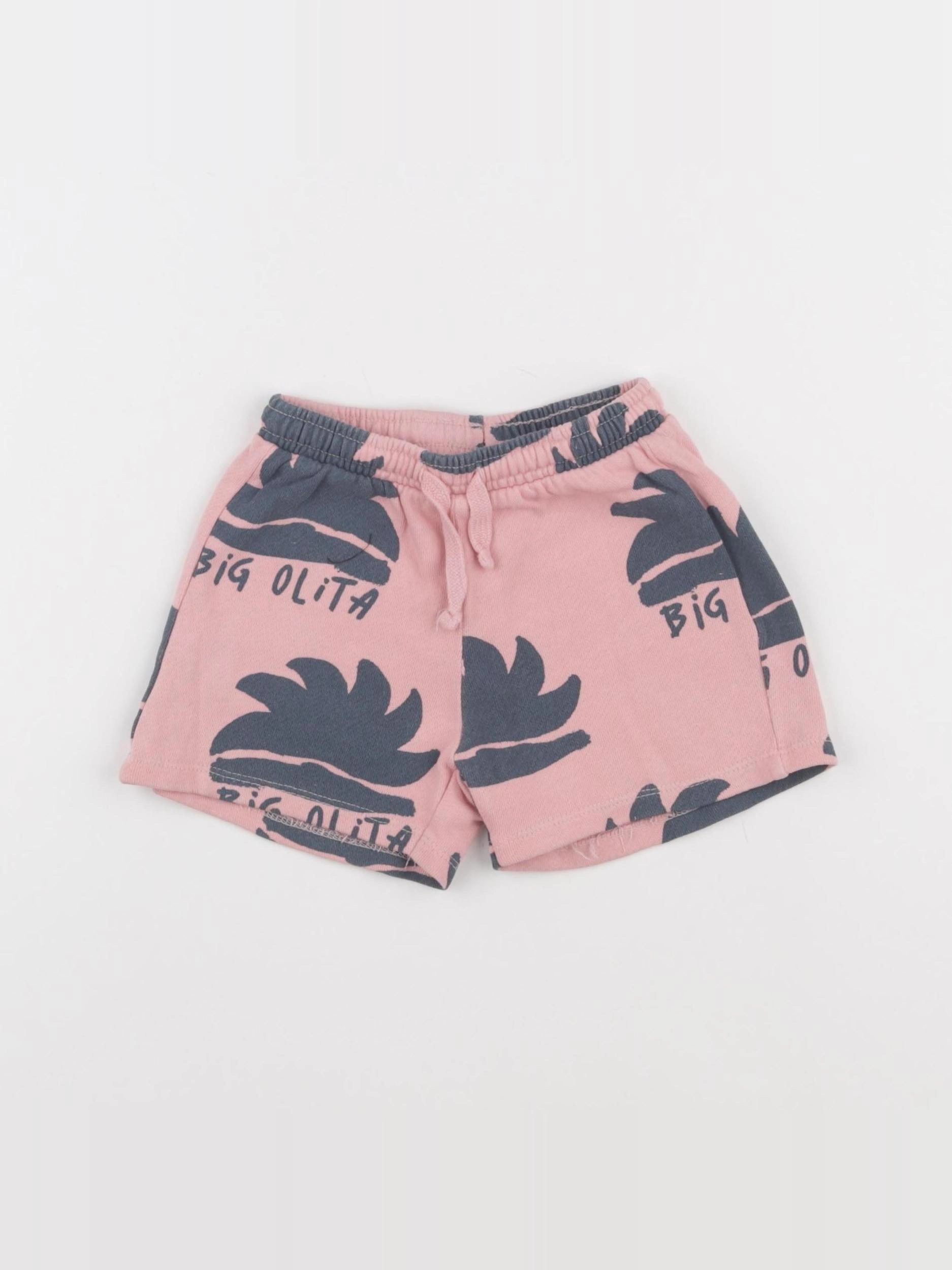 Zara - short rose - 9/12 mois