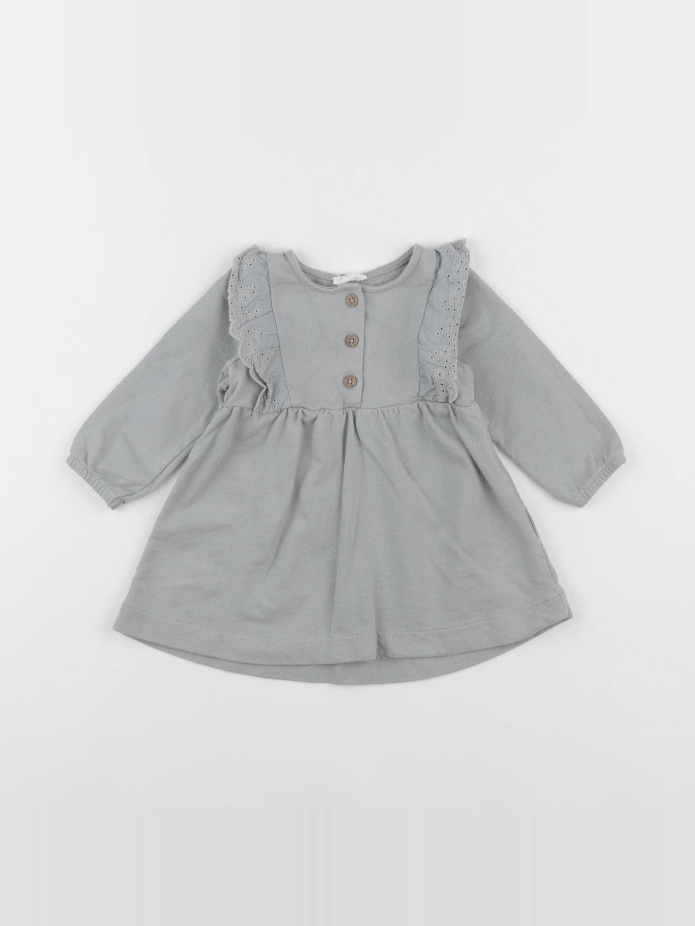 Vertbaudet - robe vert - 6 mois