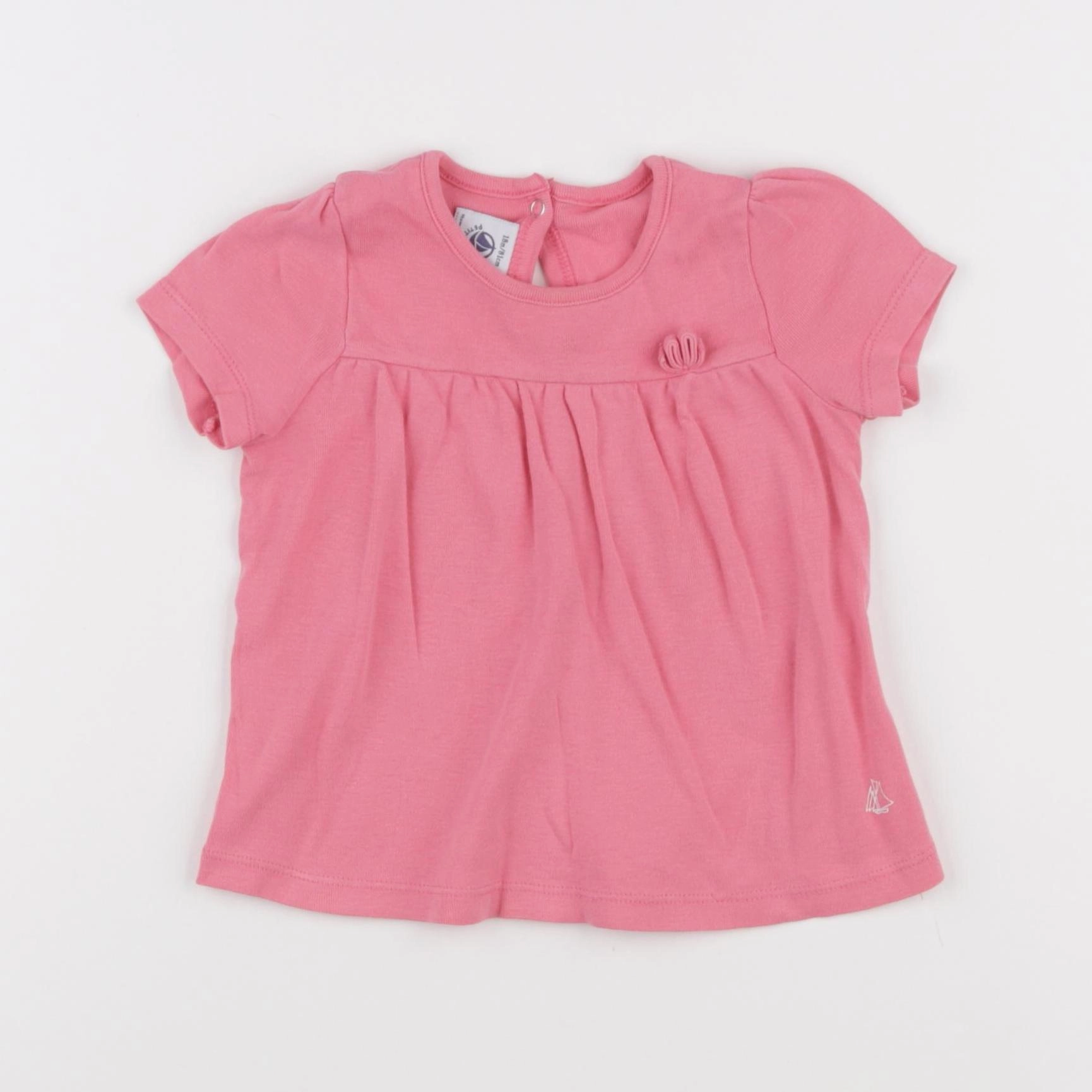 Petit Bateau - tee-shirt rose - 18 mois