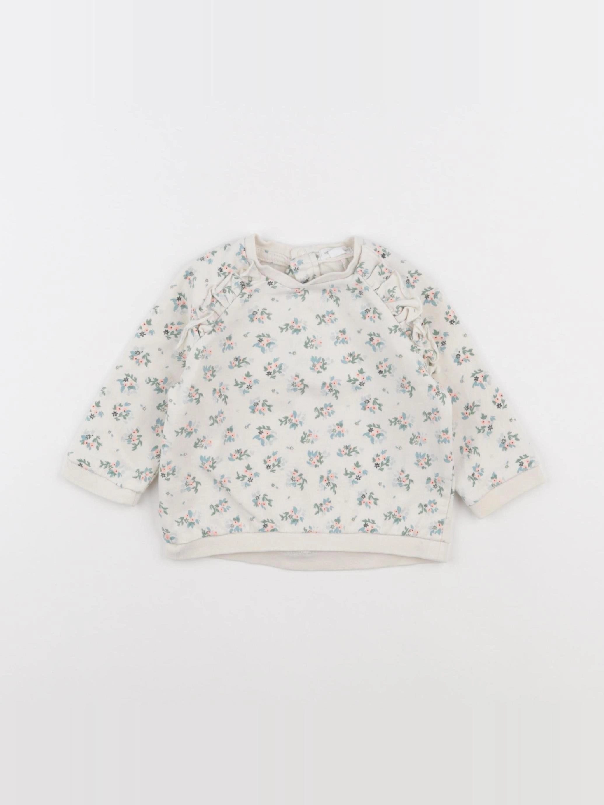 Vertbaudet - sweat multicolore - 6 mois