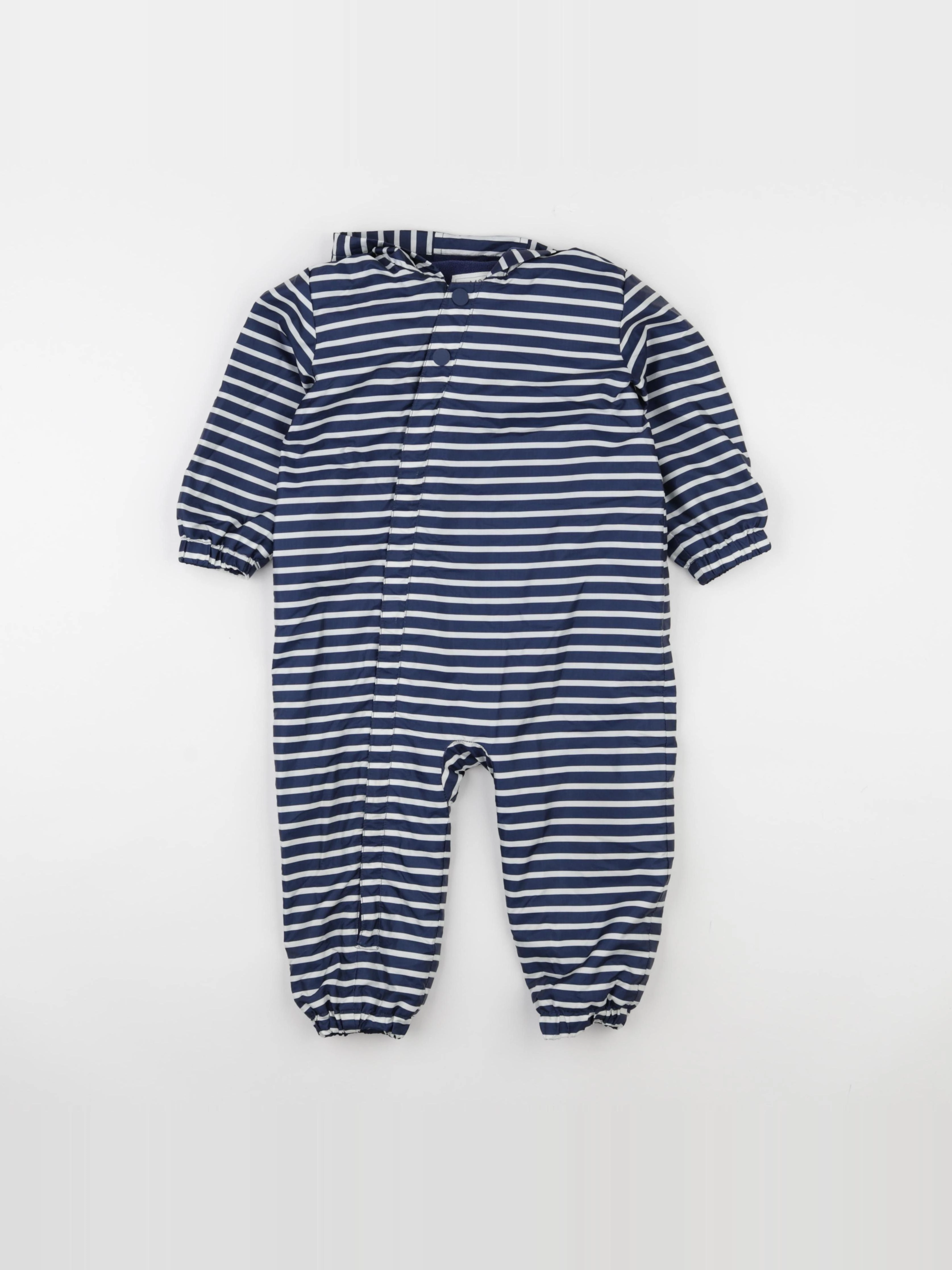 Marks & Spencer  - combi-pilote bleu, blanc - 12/18 mois