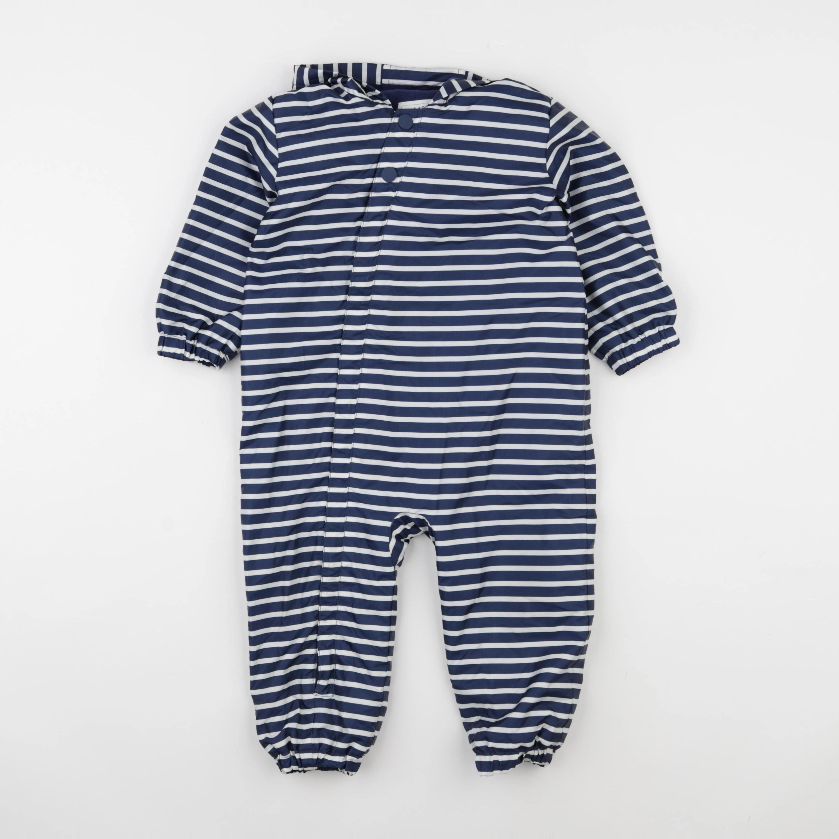Marks & Spencer  - combi-pilote bleu, blanc - 12/18 mois