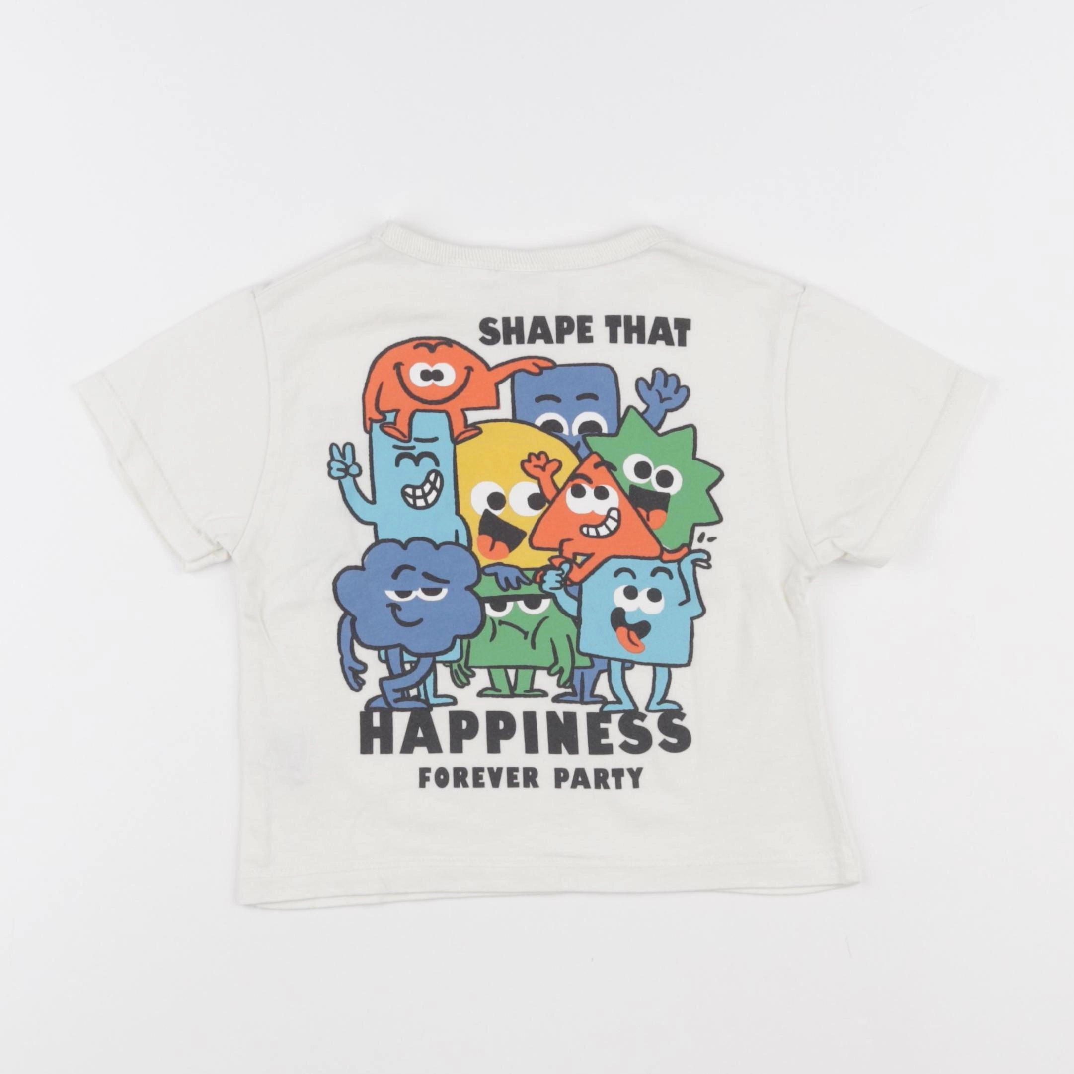 Zara - tee-shirt imprimé au dos beige - 9/12 mois