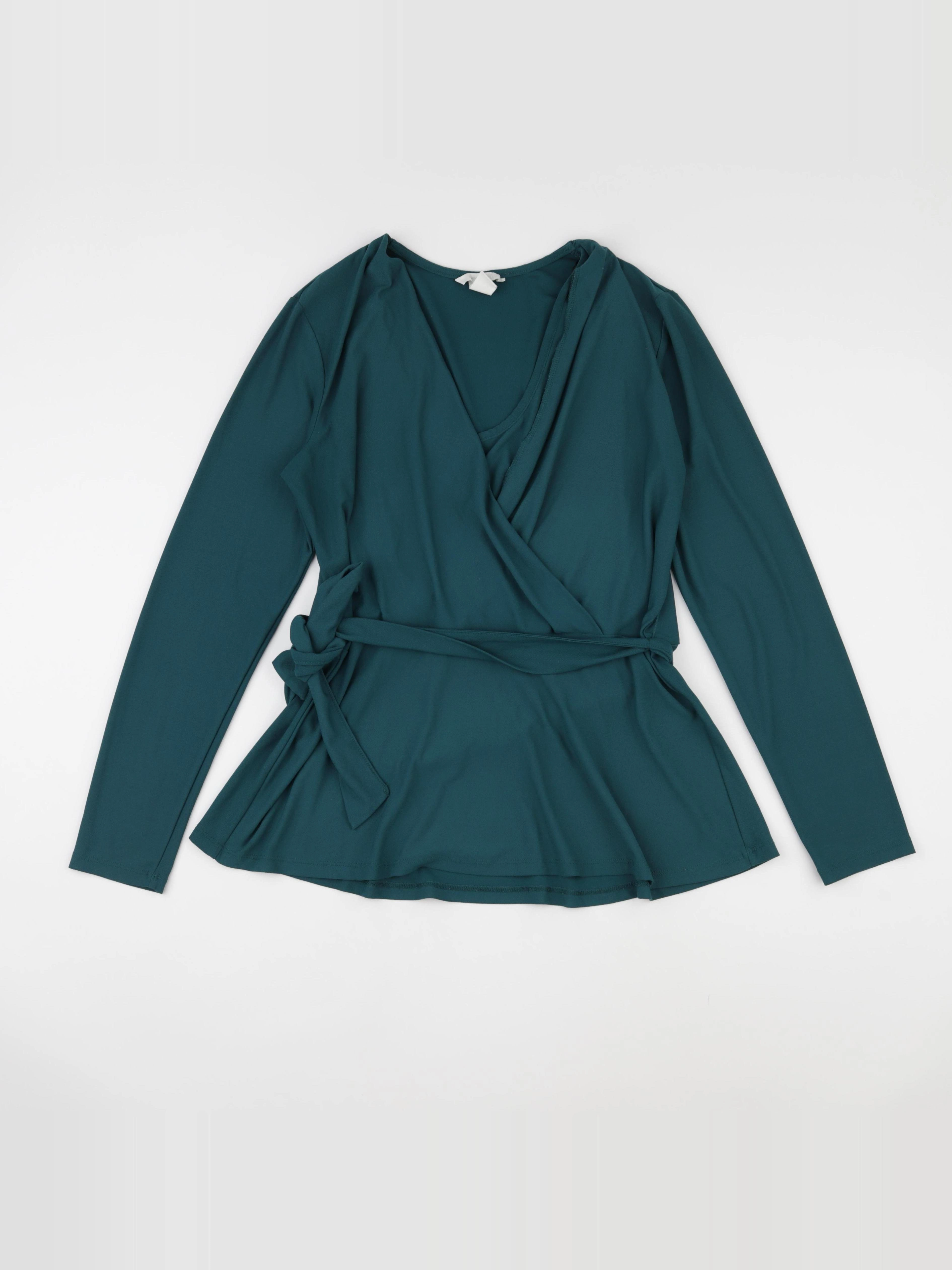 H&M - blouse grossesse vert - m