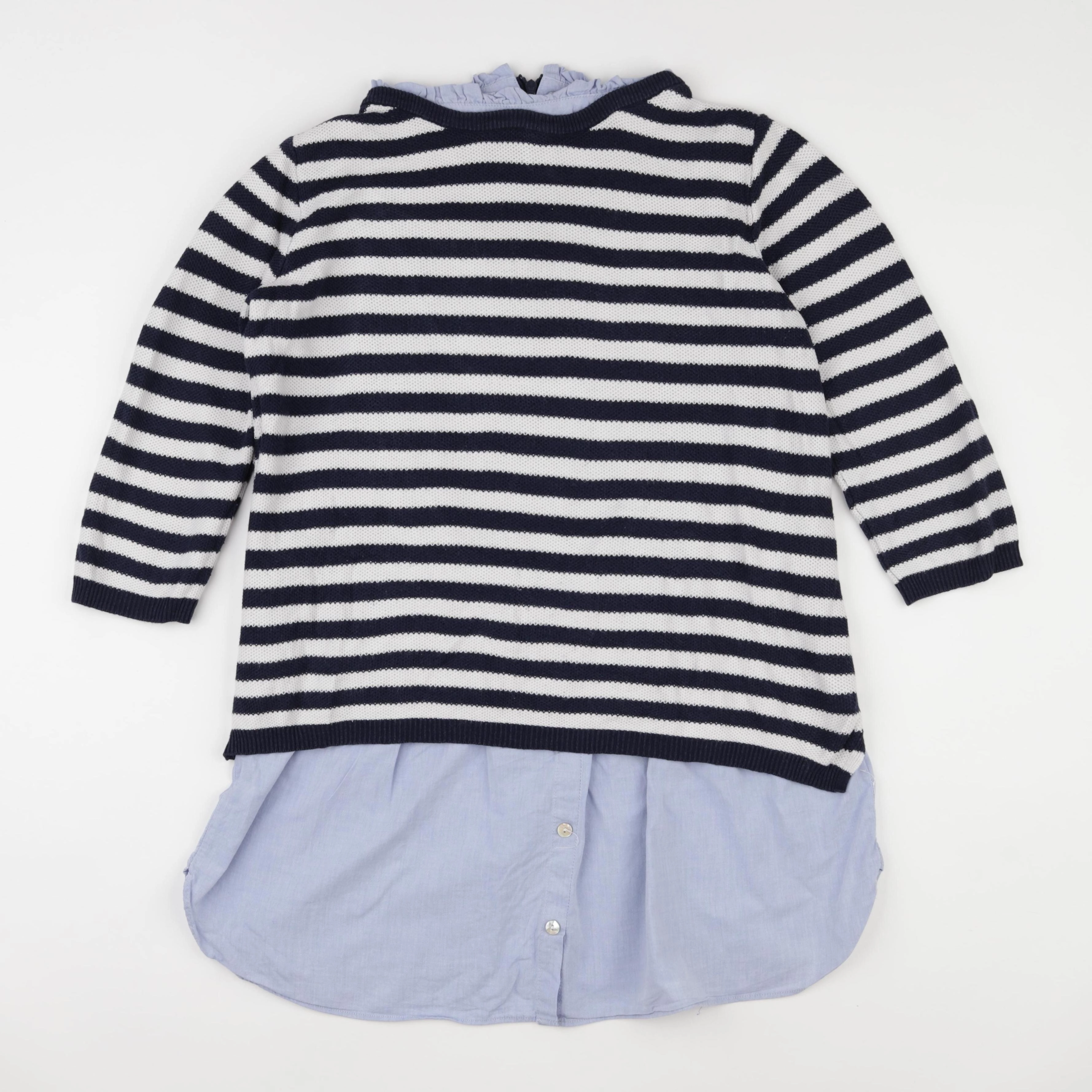 Seraphine - pull grossesse blanc, bleu - m