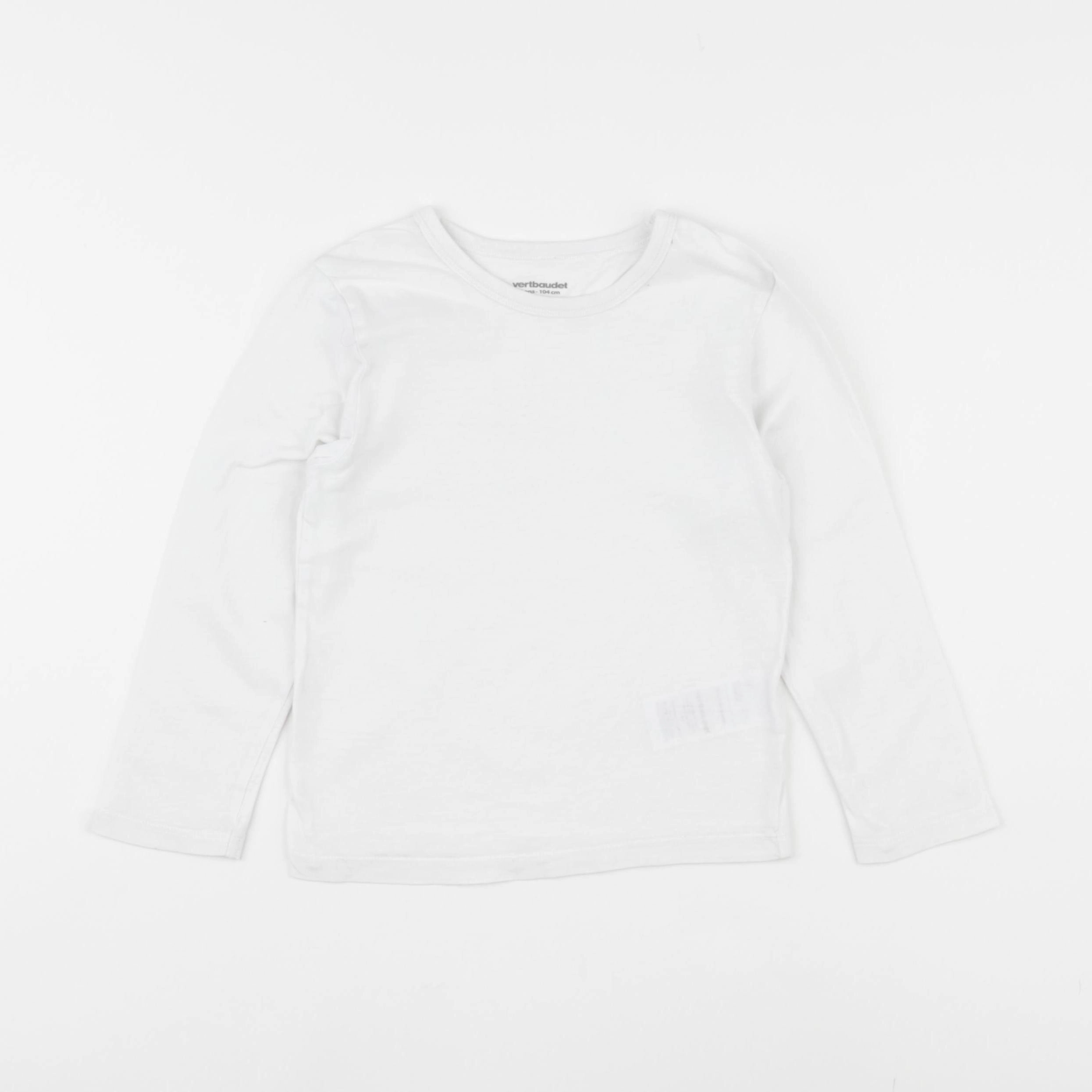 Vertbaudet - maillot de corps blanc - 4 ans
