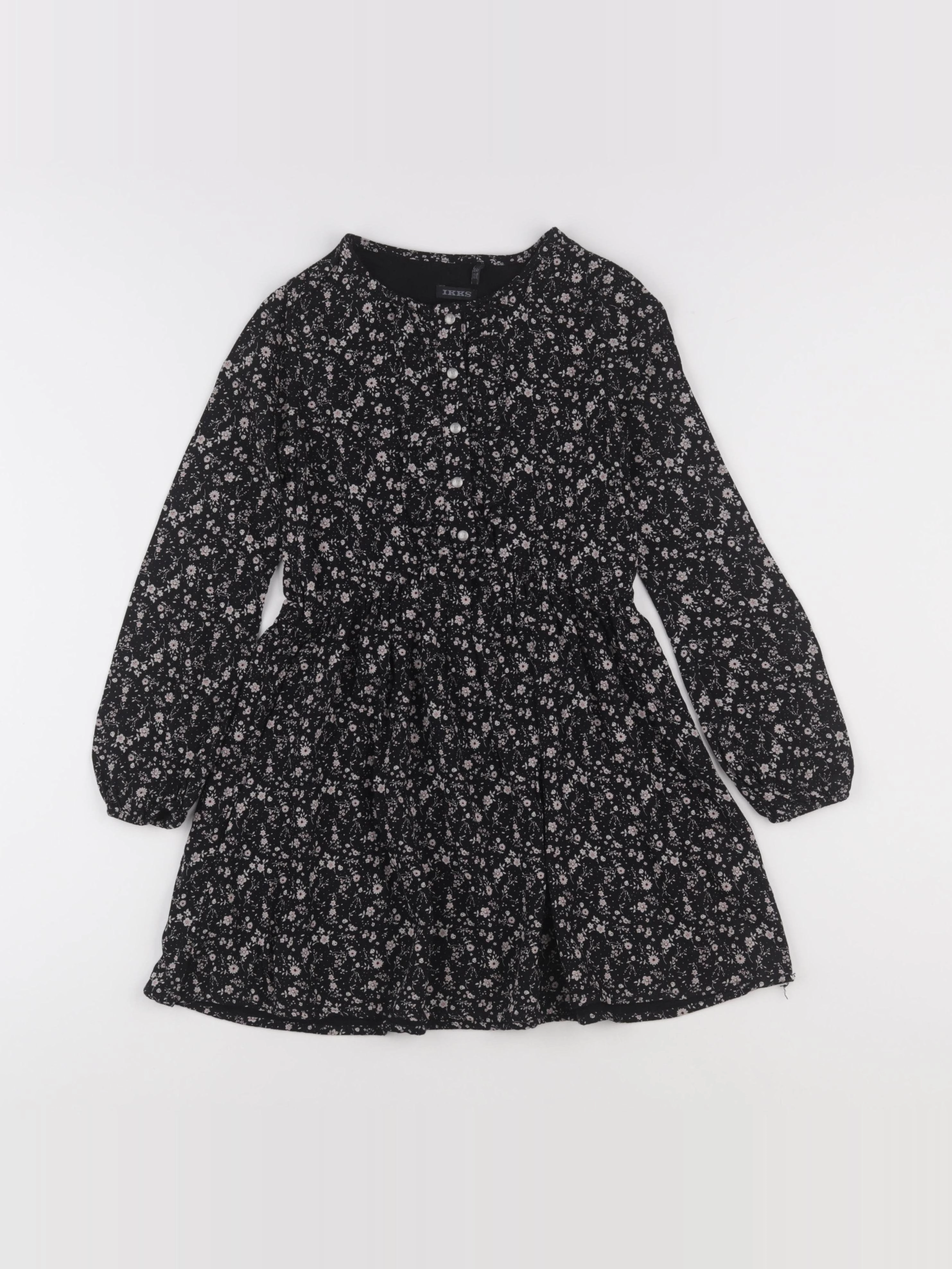 IKKS - robe noir - 8 ans