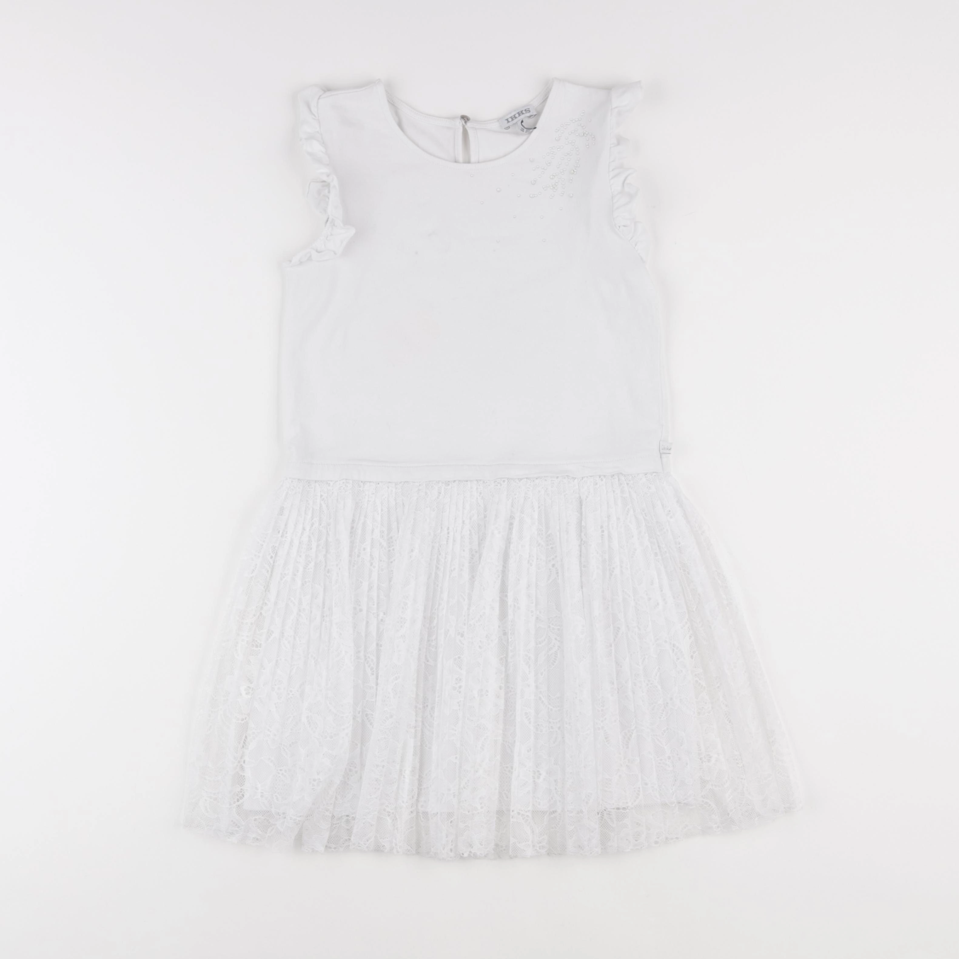 IKKS - robe blanc - 8 ans