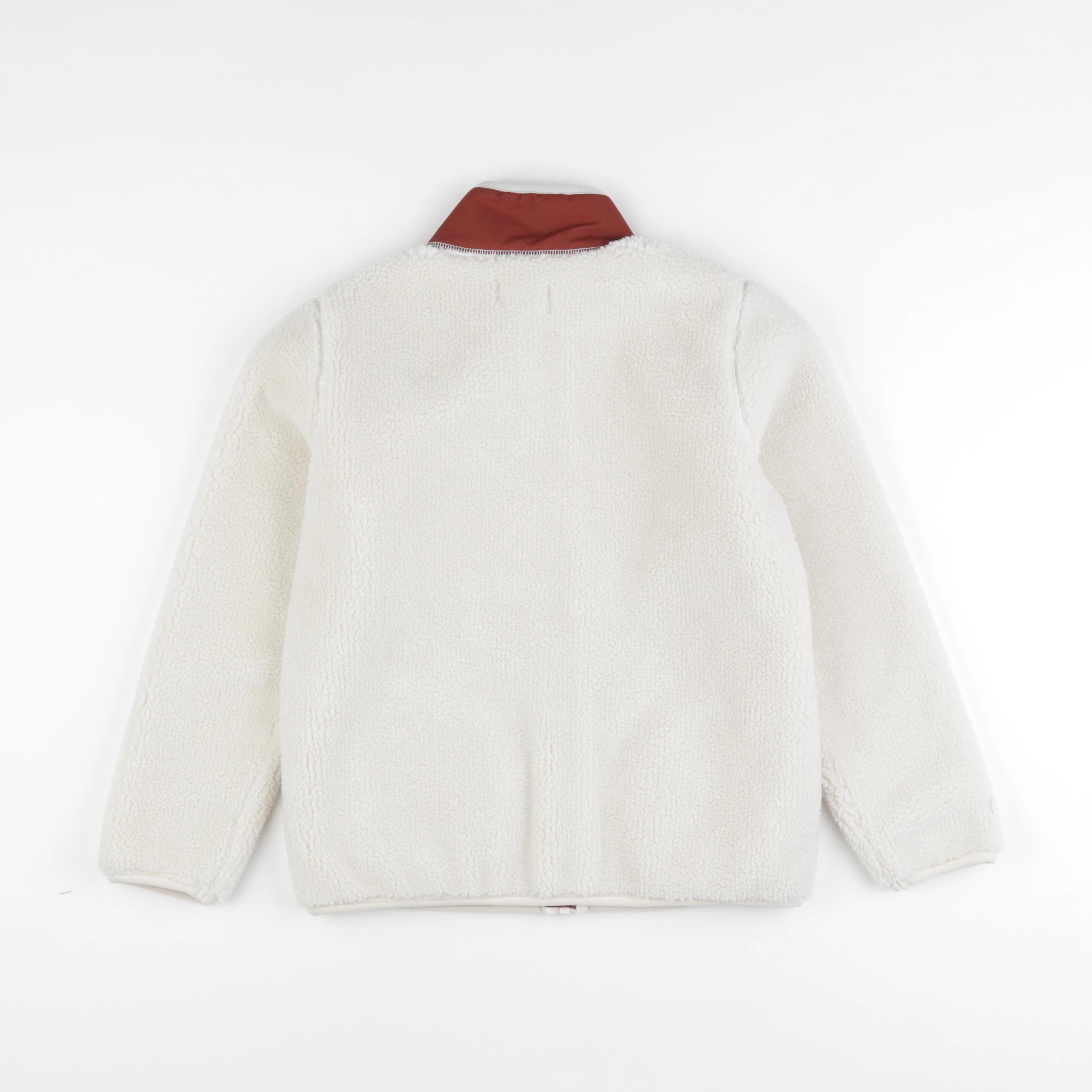 Thinking Mu  - Sweat polaire APPLE ecru - 9 ans