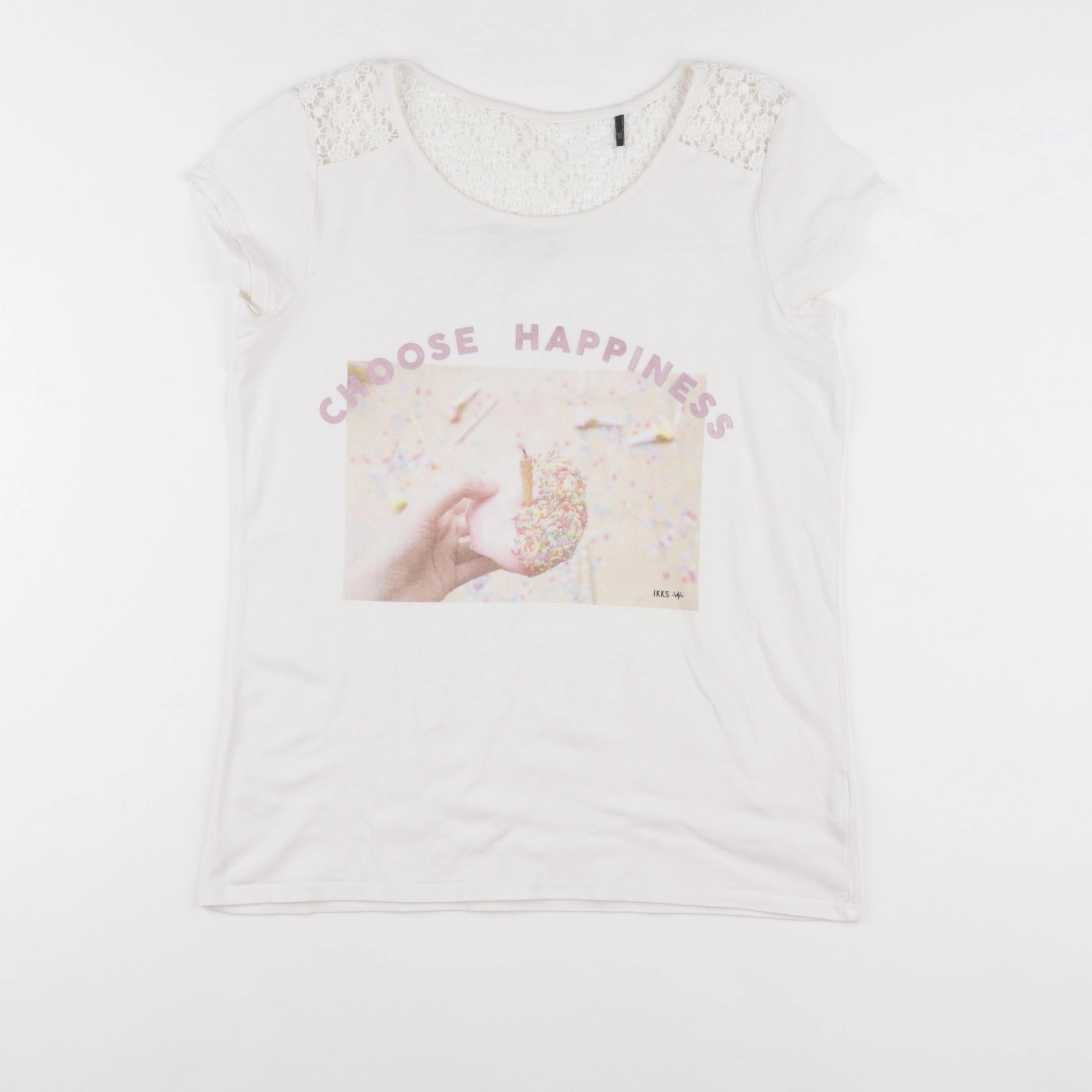 IKKS - tee-shirt beige - 16 ans