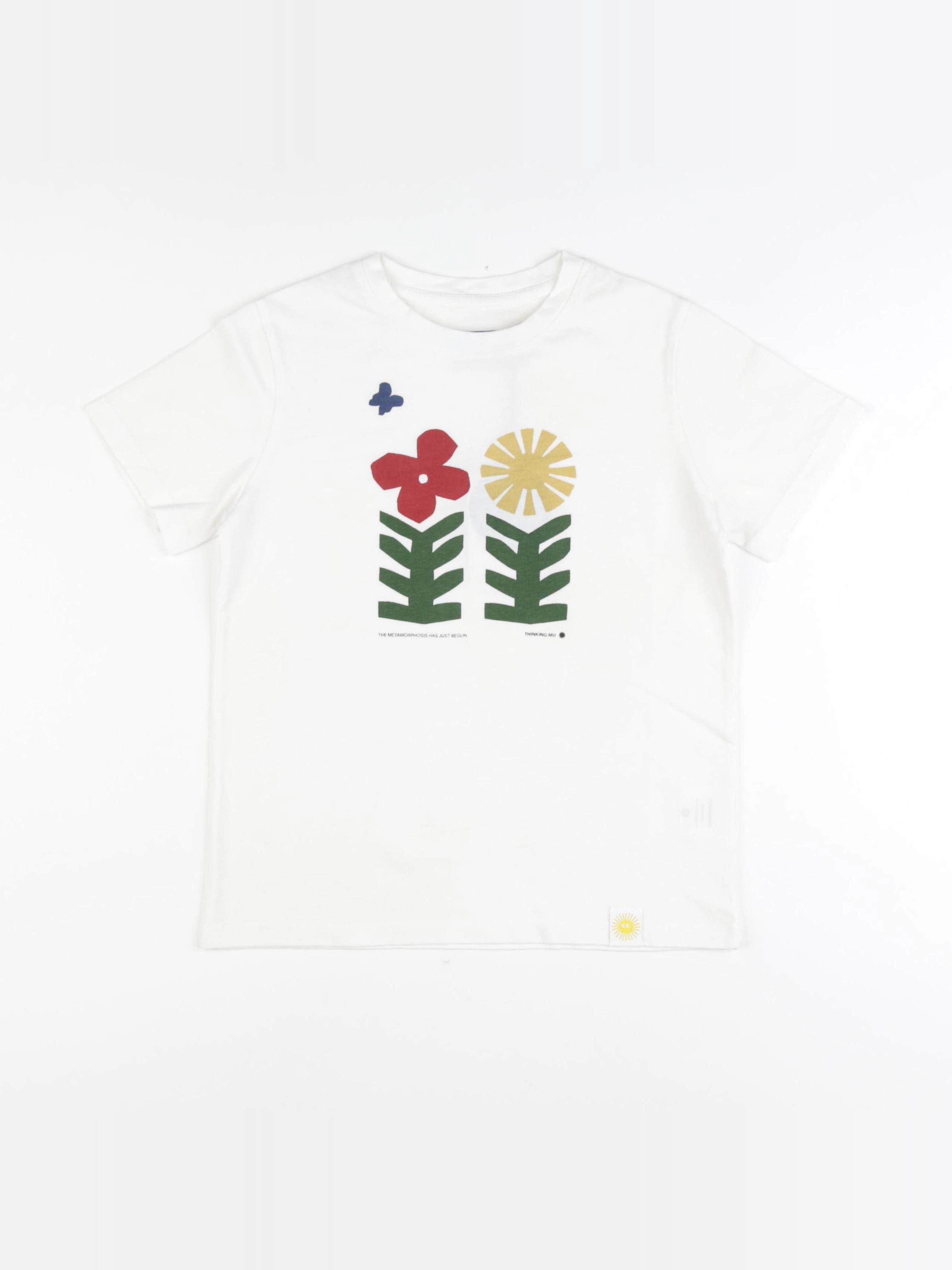 Thinking Mu  - T-shirt PAU blanc - 6 ans