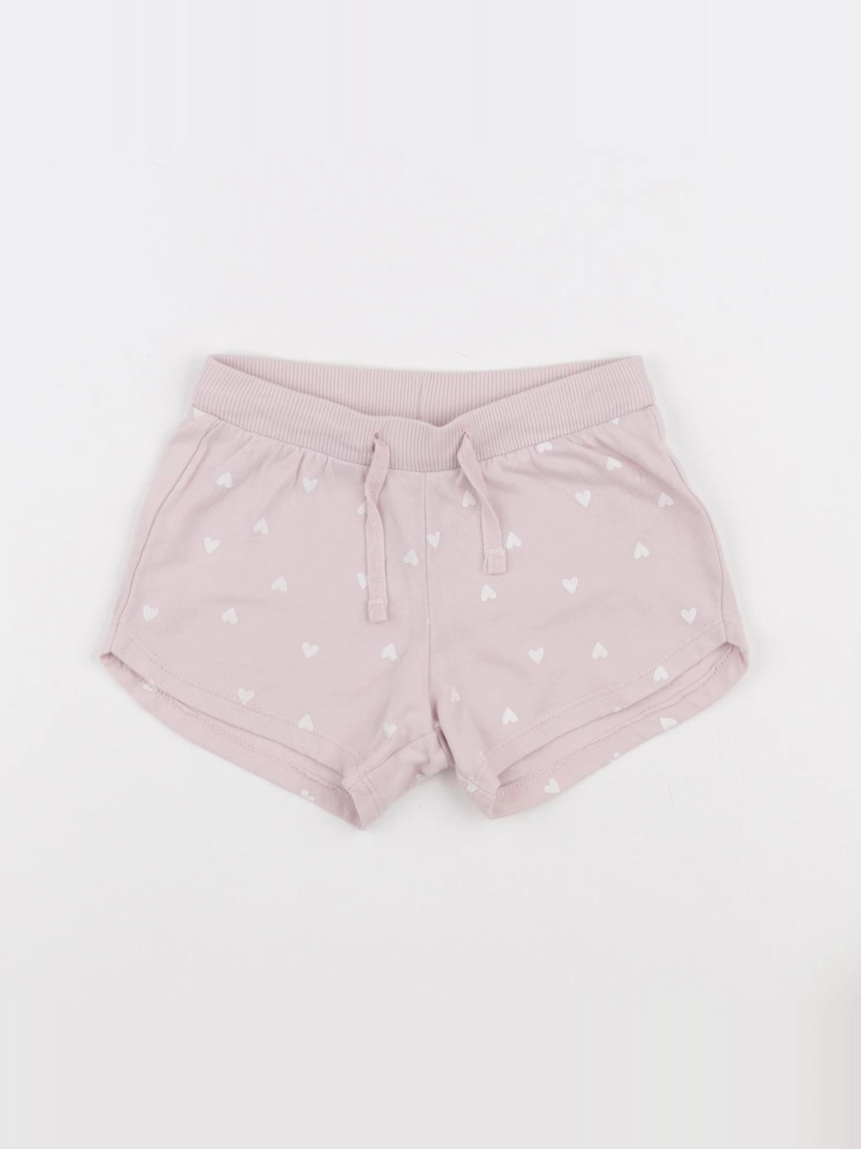 H&M - short rose - 12/18 mois