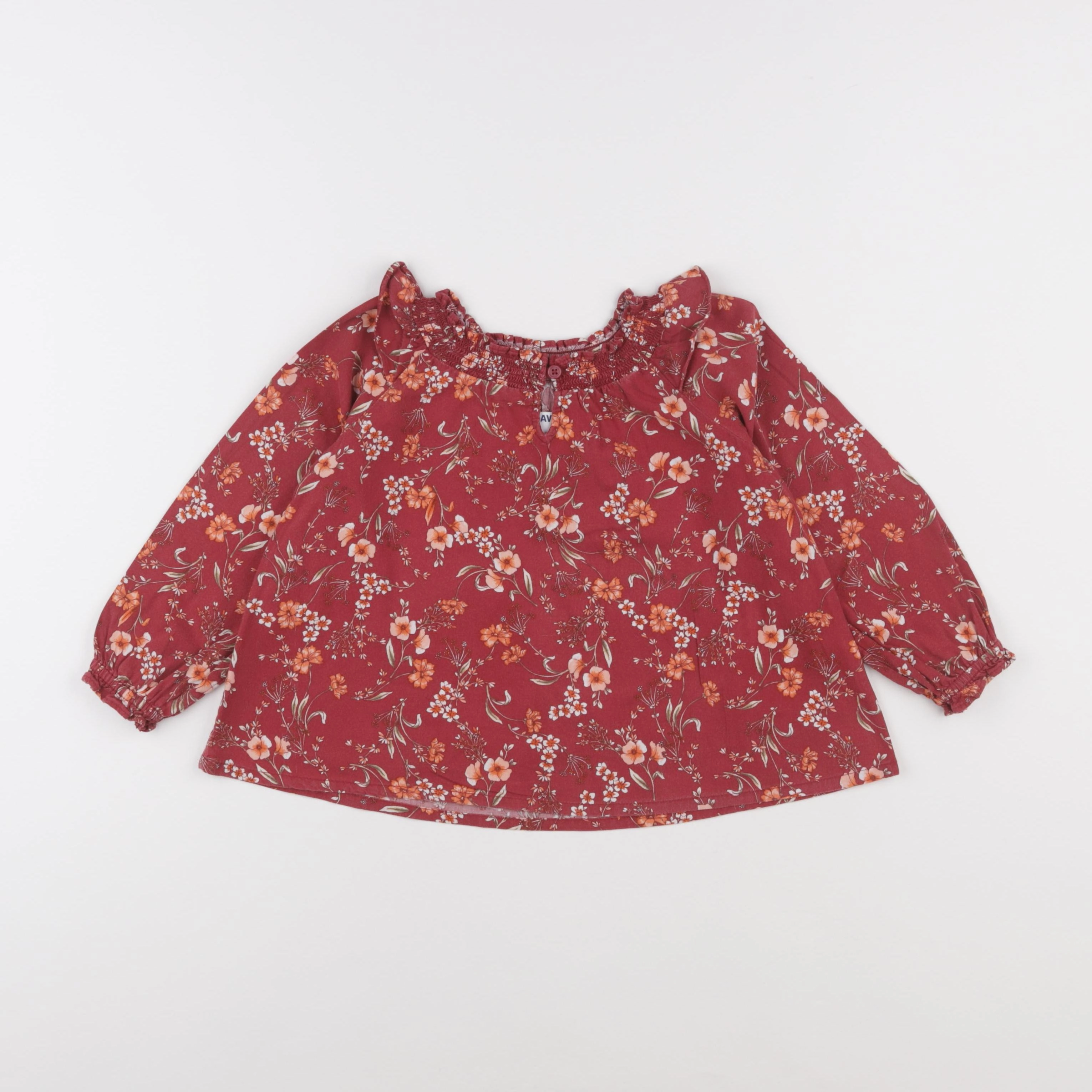 Old Navy - blouse rouge - 3 ans